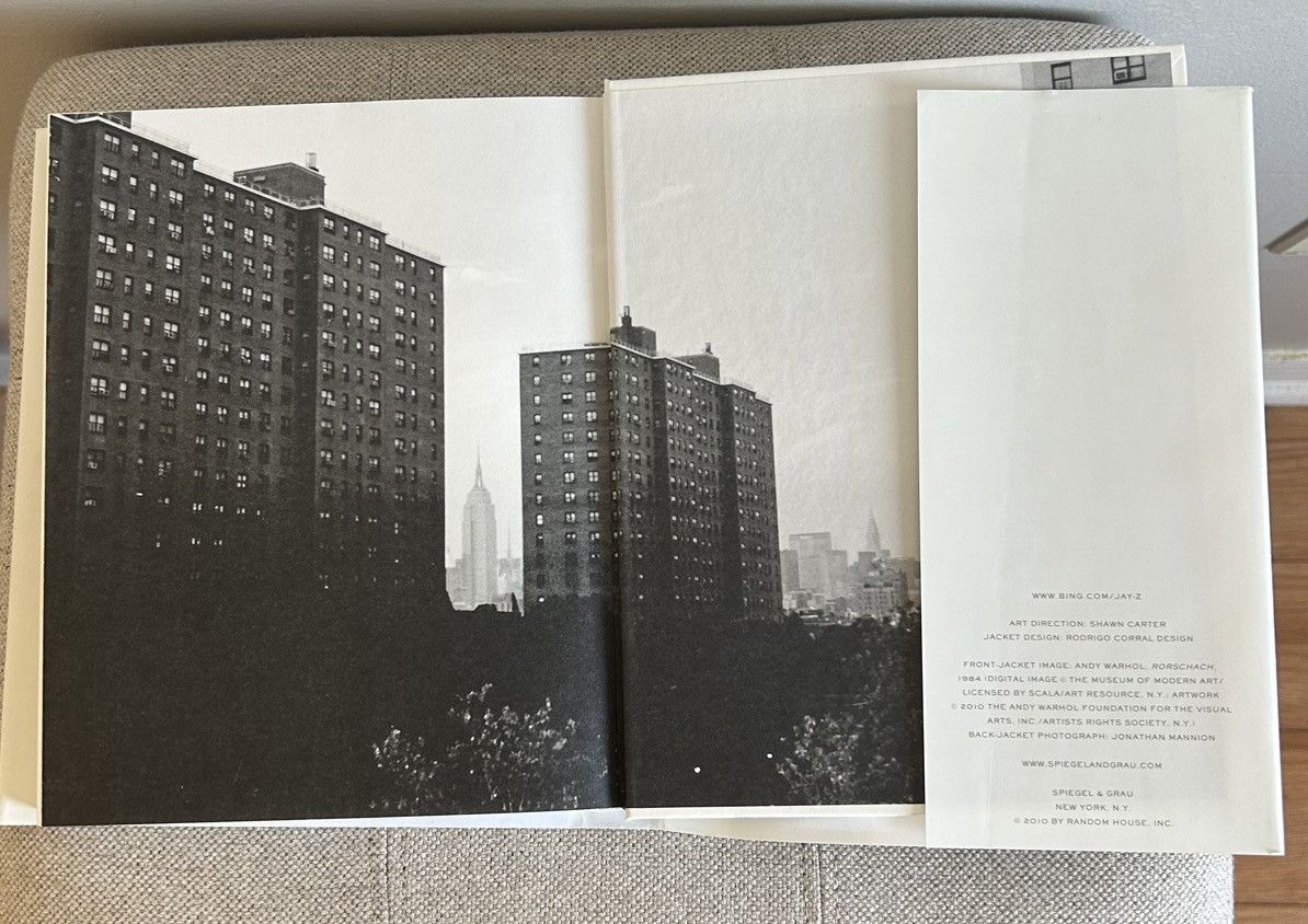 Jay-Z 2010 JAY-Z Decoded Hard Cover Book copyright Shawn Carter Size ONE SIZE - 7 Thumbnail