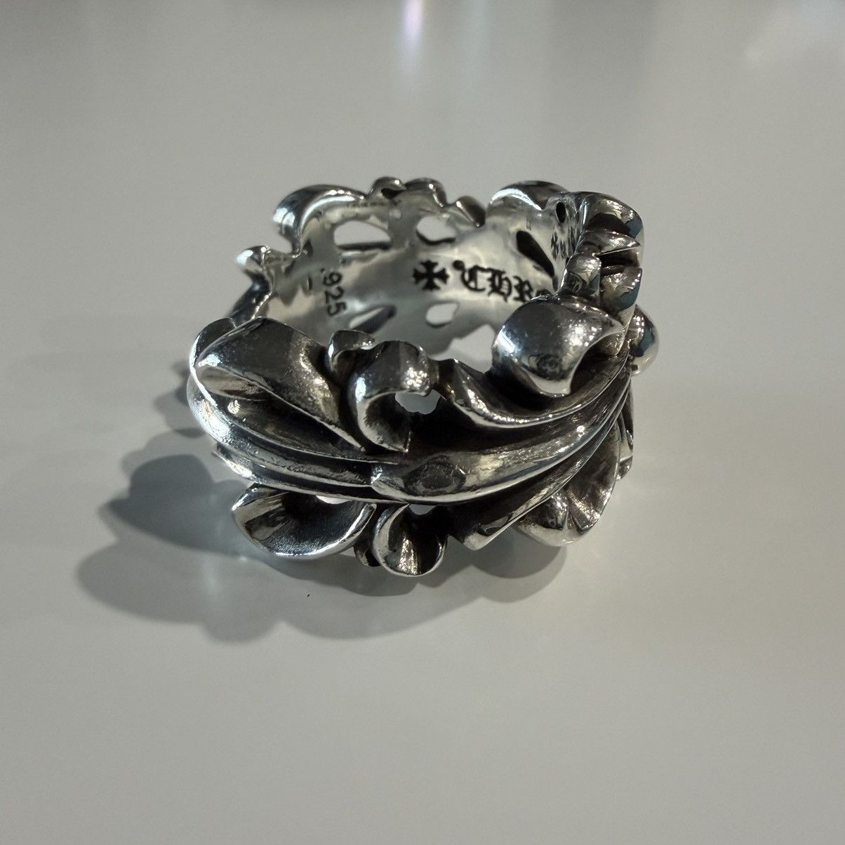 Chrome Hearts US9 Chrome Hearts Double Floral Cross Ring 18 stk Size ONE SIZE - 4 Thumbnail