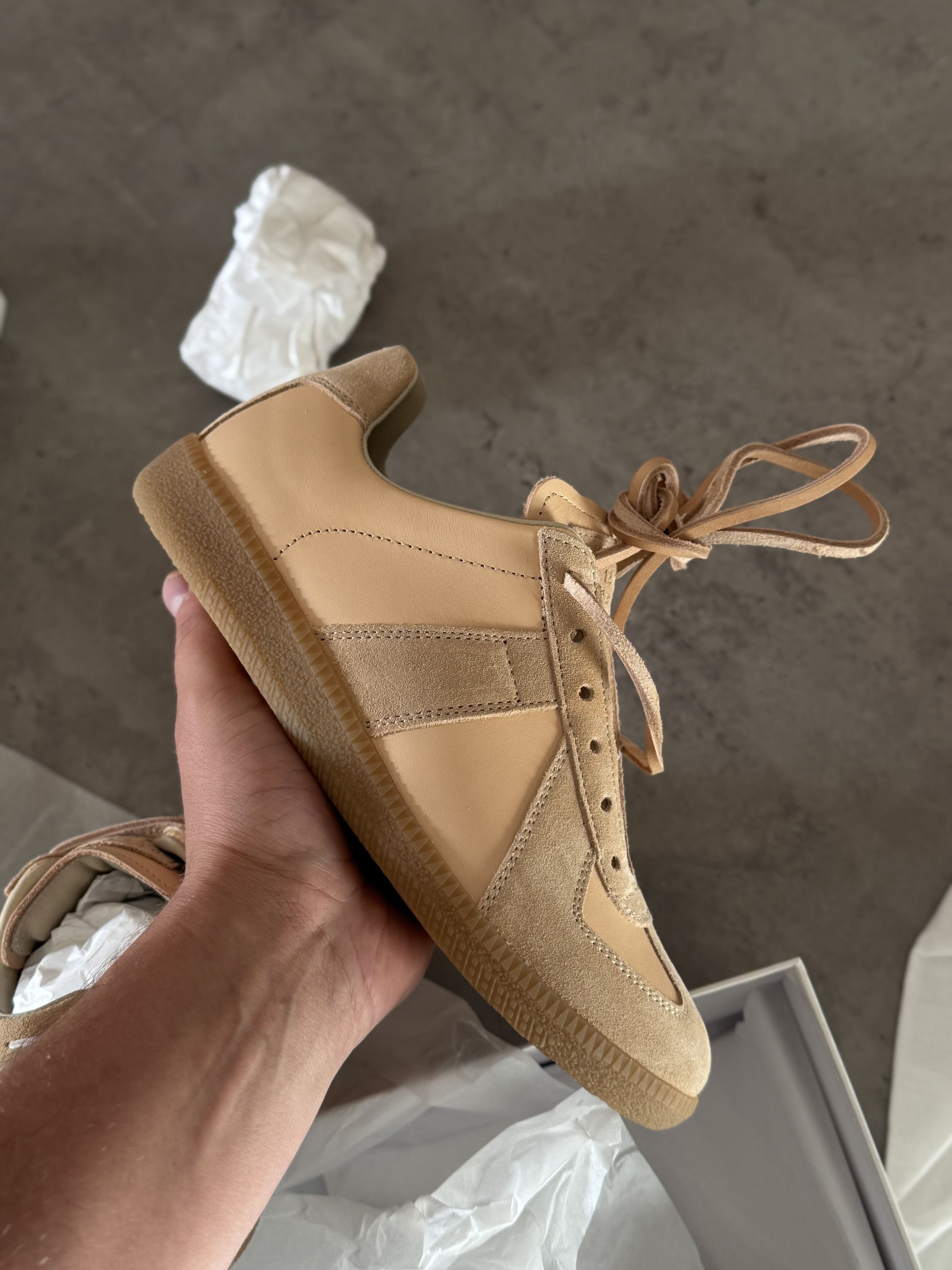 Maison Margiela maison margiela replica gat sneakers | peach Size US 5 / IT 35 - 1 Thumbnail