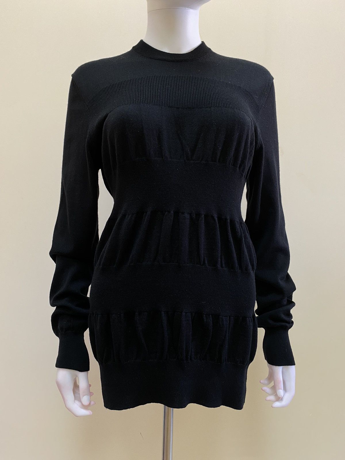 Other T/SEHNE Womens Black Knit Wool Sweater Size 46 Size L / US 10 / IT 46 - 4 Thumbnail