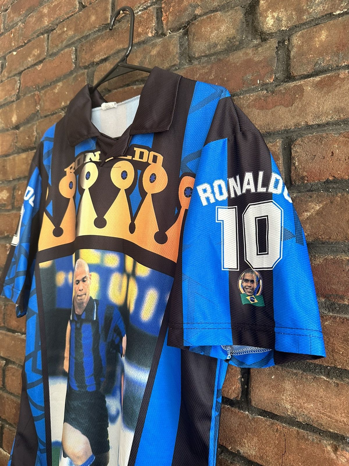 Vintage Vintage Inter Milan Ronaldo blue & black football shirt 90s Size US XL / EU 56 / 4 - 3 Thumbnail