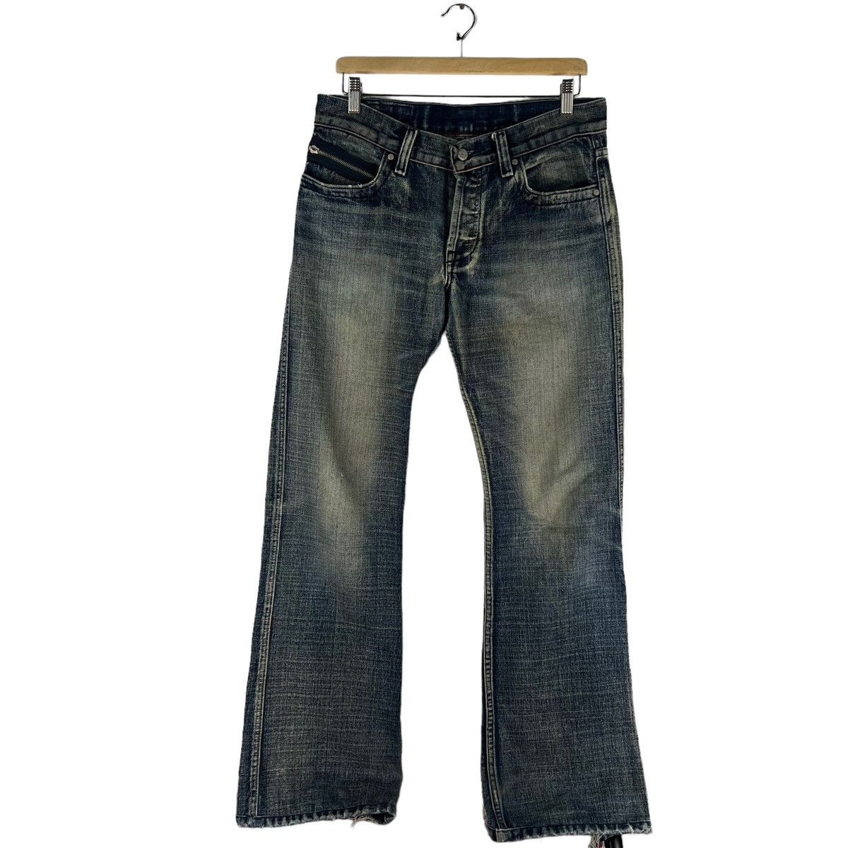 Japanese Brand 🔥Rare Biker Denim Jeans Diesel Bow Cut Design Size US 36 / EU 52 - 1 Thumbnail