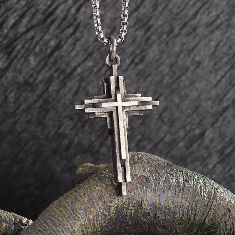 Jewelry × Vintage Multi-Layered Cross Pendant Necklace Size ONE SIZE - 1 Thumbnail