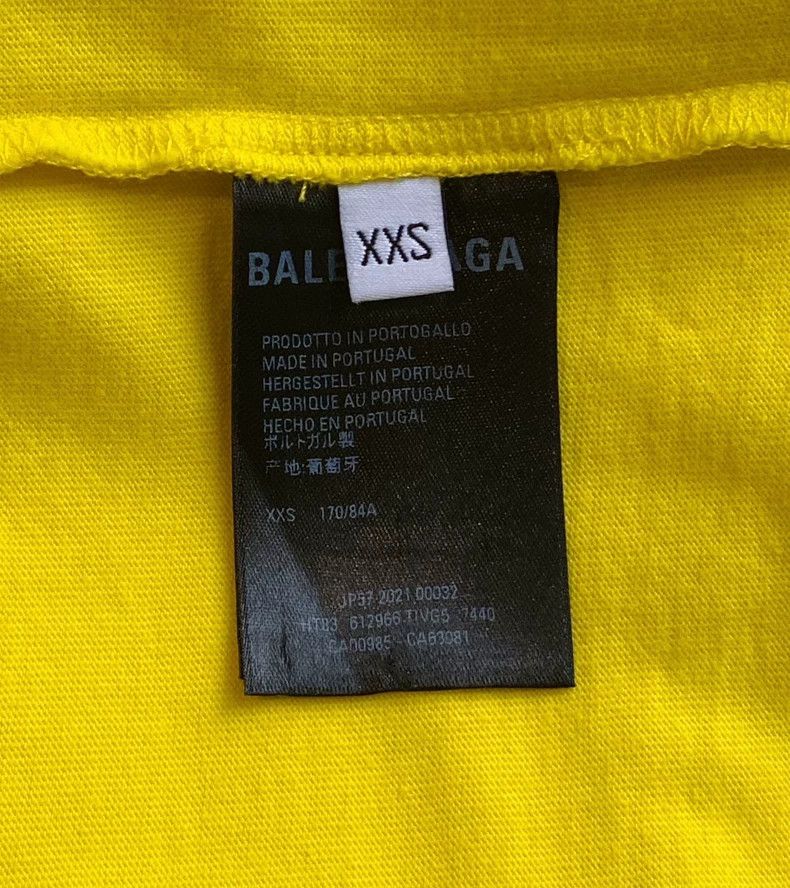 Balenciaga Balenciaga Lemon yellow logo print short sleeve ~ Size XXS Size US XXS / EU 40 - 6 Thumbnail