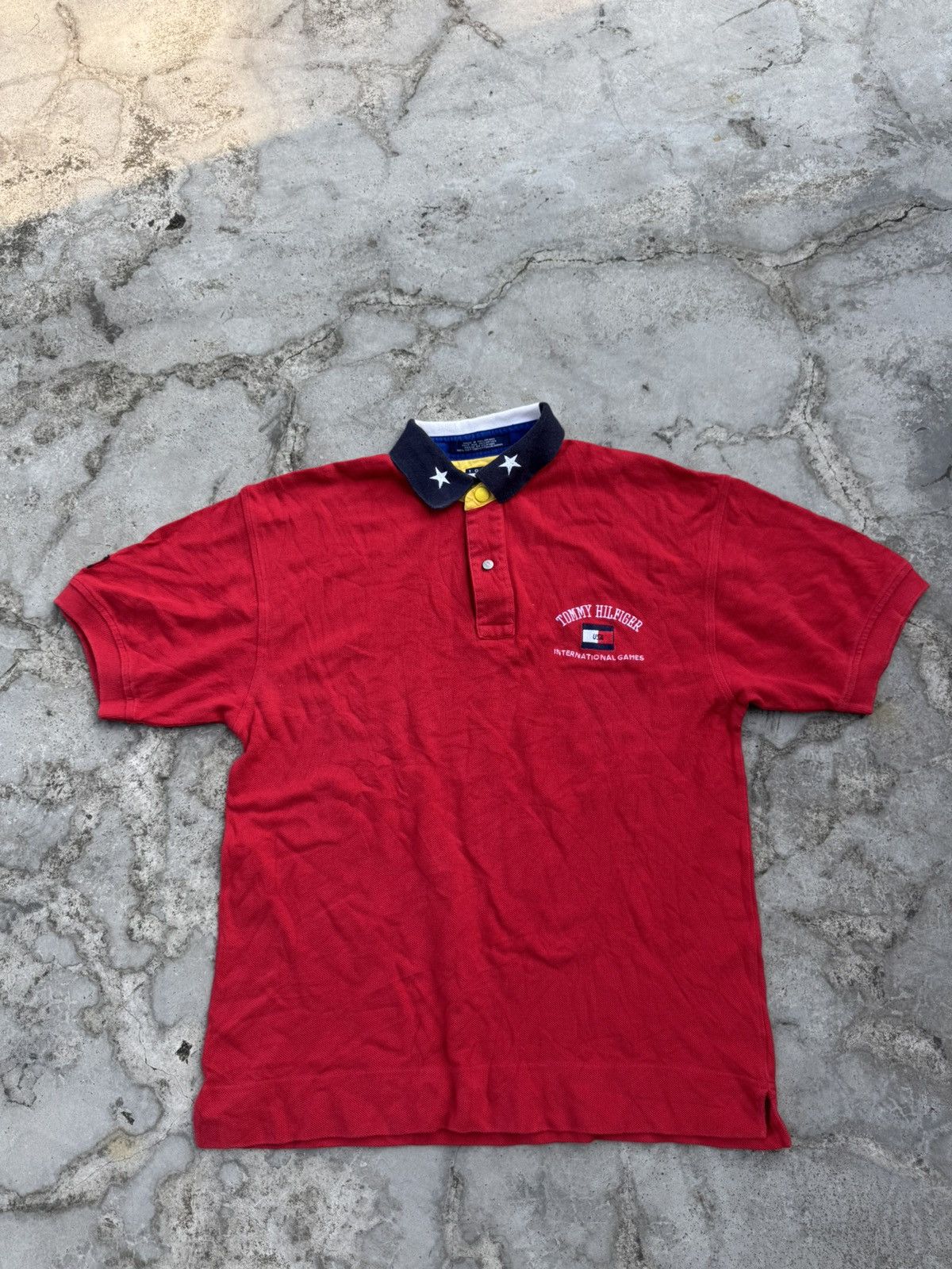 Tommy Hilfiger Vintage Tommy Hilfiger International Games USA Size US L / EU 52-54 / 3 - 1 Thumbnail