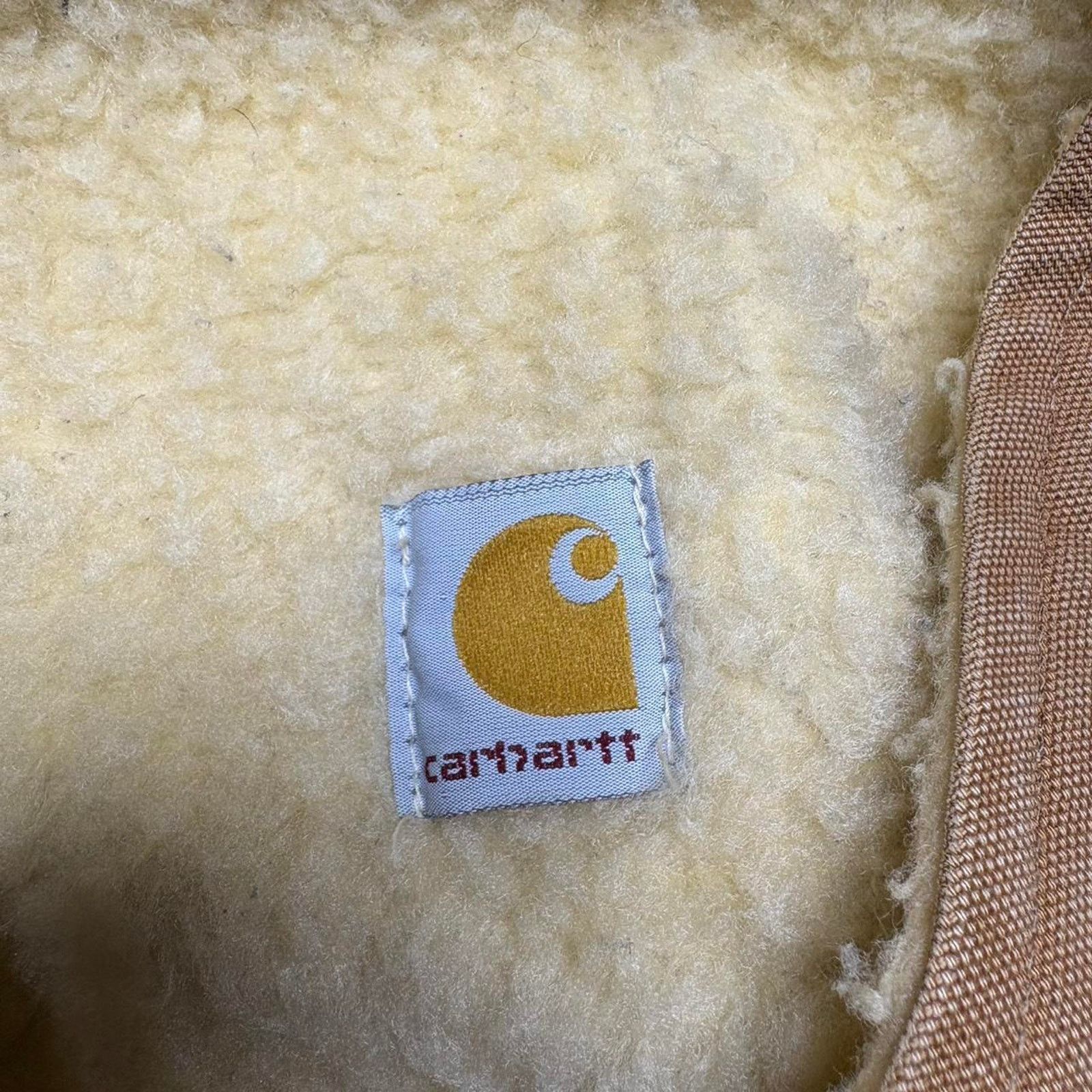 Carhartt Vintage Tan 1970s Carhartt Sherpa Lined Vest Size US XL / EU 56 / 4 - 5 Thumbnail