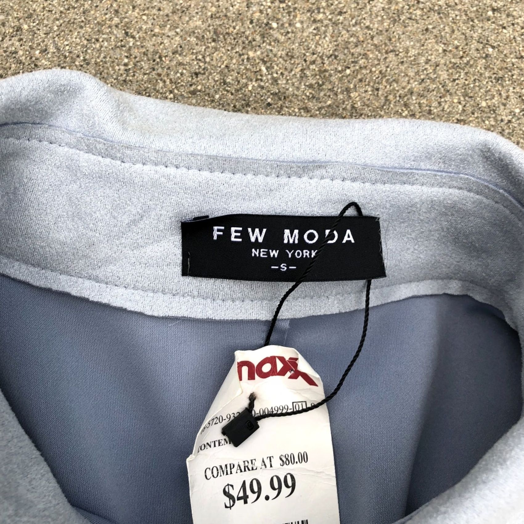 Vintage FEW MODA NEW YORK Trench Coat Jacket Women's SMALL Light Blue Faux Suede Coat Coat Size S / US 4 / IT 40 - 4 Thumbnail