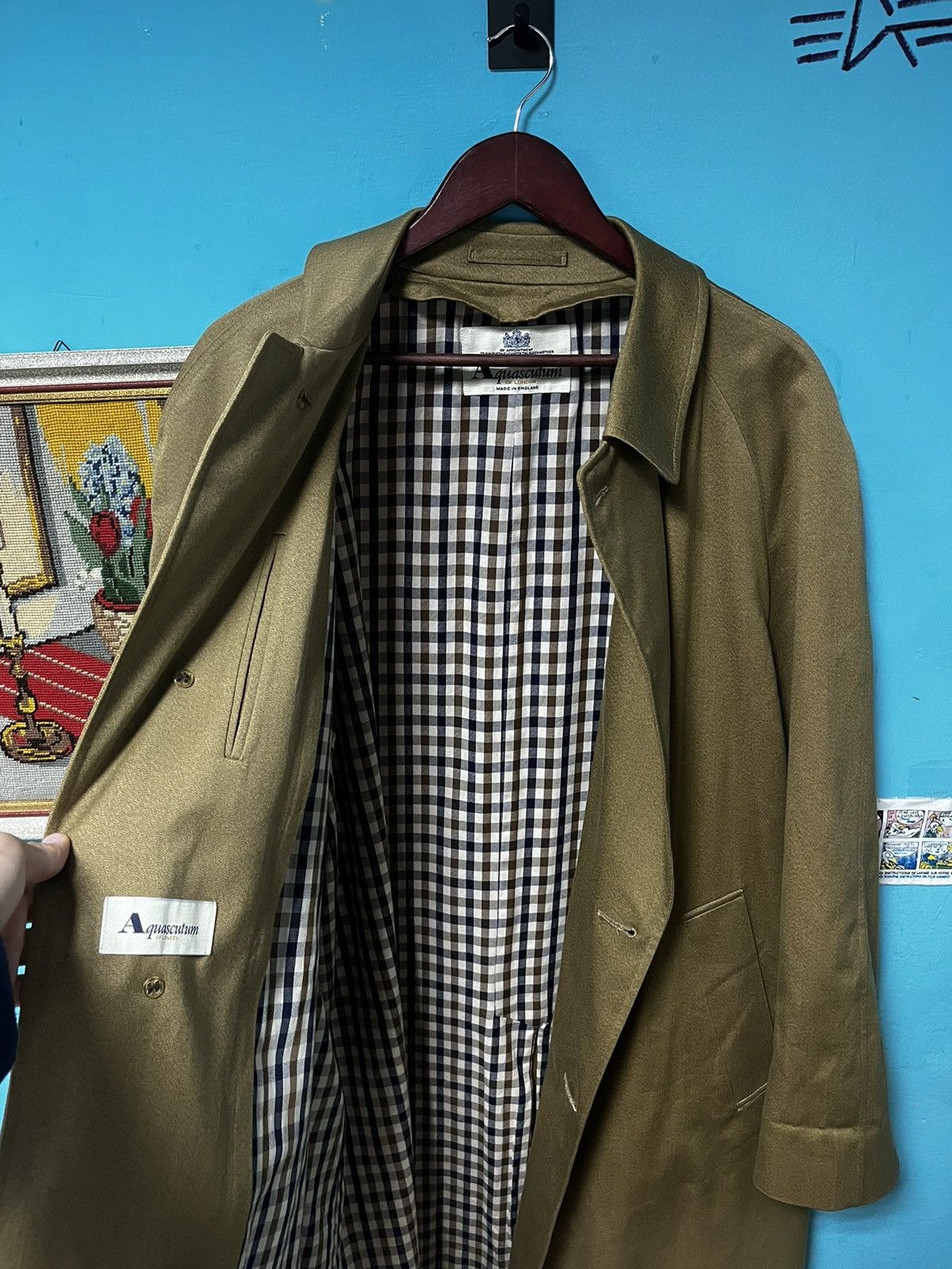 Aquascutum × Vintage Aquascutum Man's Vintage coat Size US L / EU 52-54 / 3 - 3 Thumbnail
