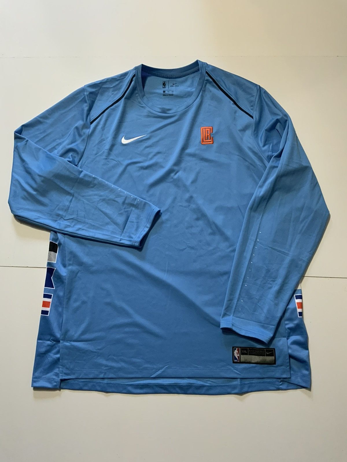 NBA × Nike Nike Los Angeles Clippers Engineered Showtime Warm Up Shirt Size US XXL / EU 58 / 5 - 2 Thumbnail