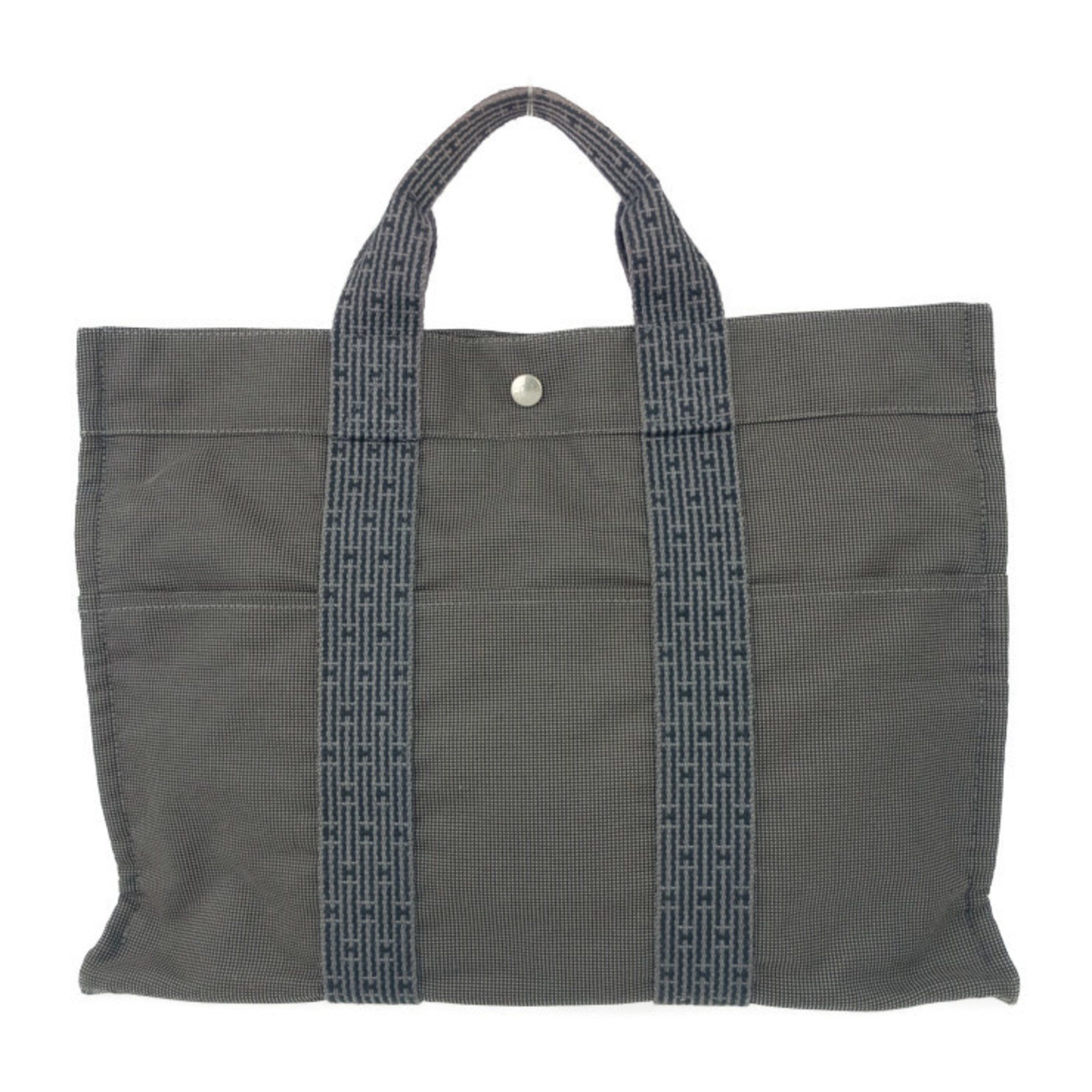 Hermes Tote Bag Air Line Mm - Gray Canvas Men's Women's Handbag in Grey