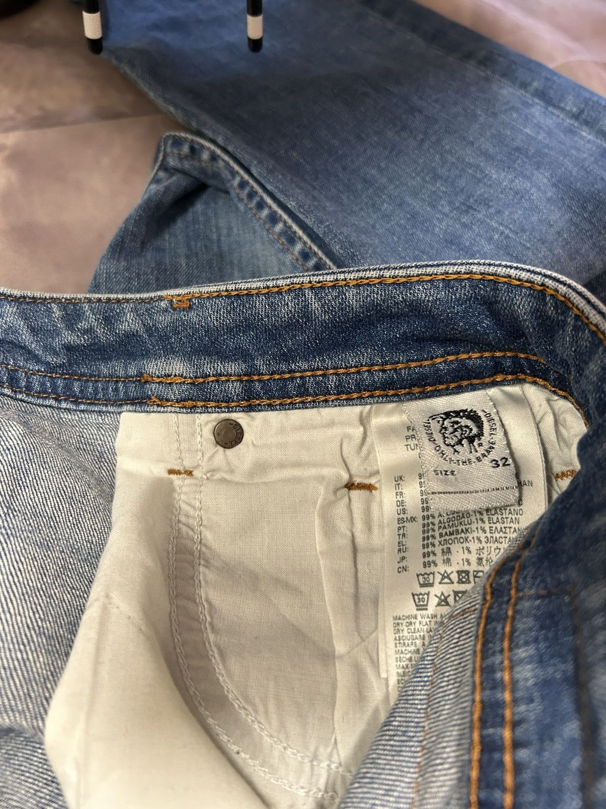 Diesel Men's Jeans Diesel Stretch Thommer Slim Blue Size: 32/32 Size US 32 / EU 48 - 3 Thumbnail