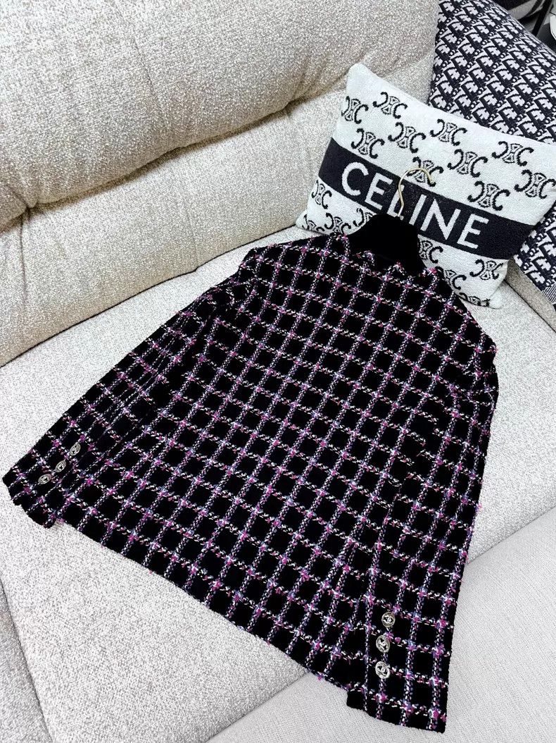 Chanel Chanel Red and blue plaid tweed double C diamond buckle wo Size XXS / US 00 / IT 34 - 3 Thumbnail