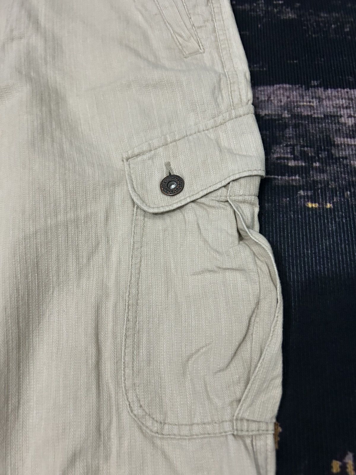 Takeo Kikuchi Vintage Takeo Kikuchi Herringbone Cargo Pants Size US 30 / EU 46 - 9 Thumbnail