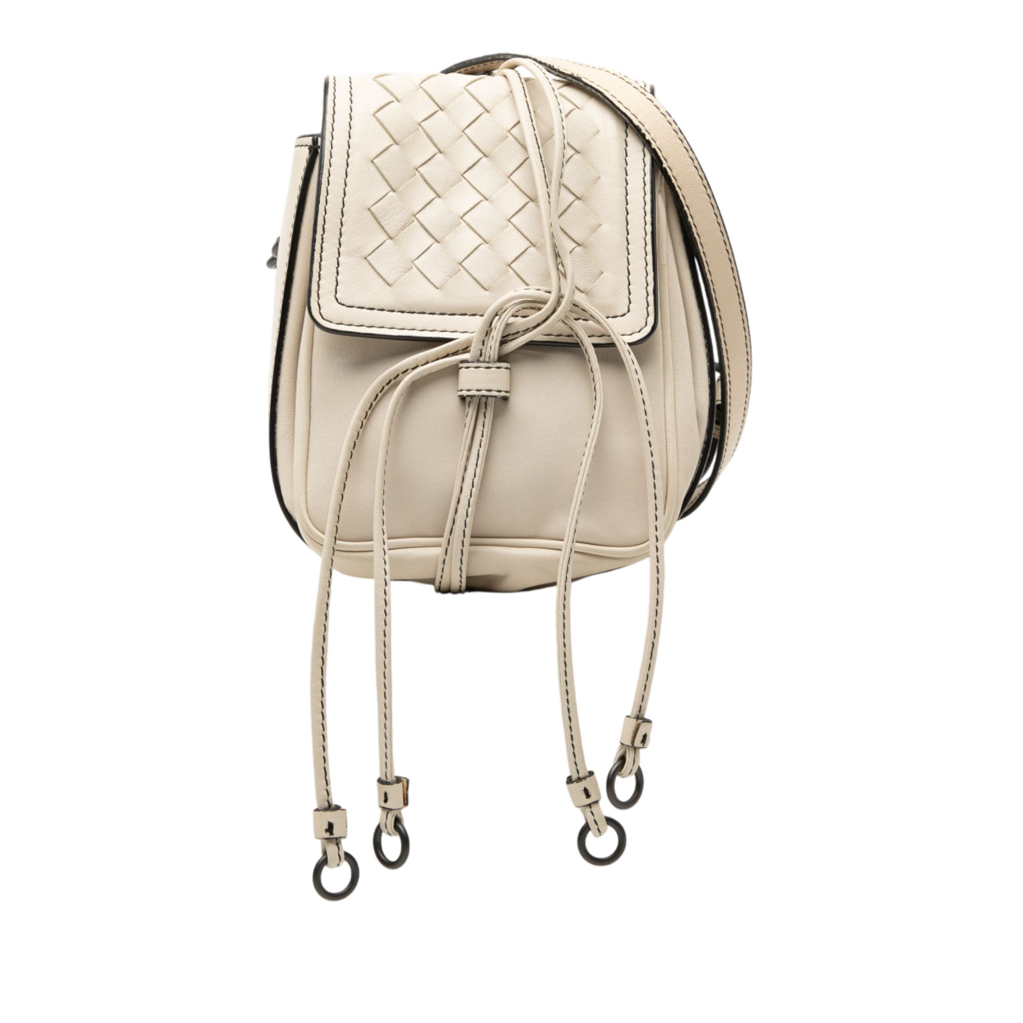 Bottega Veneta Bottega Veneta Nappa Intrecciato Double Sided Flap Crossbody Size ONE SIZE - 1 Thumbnail