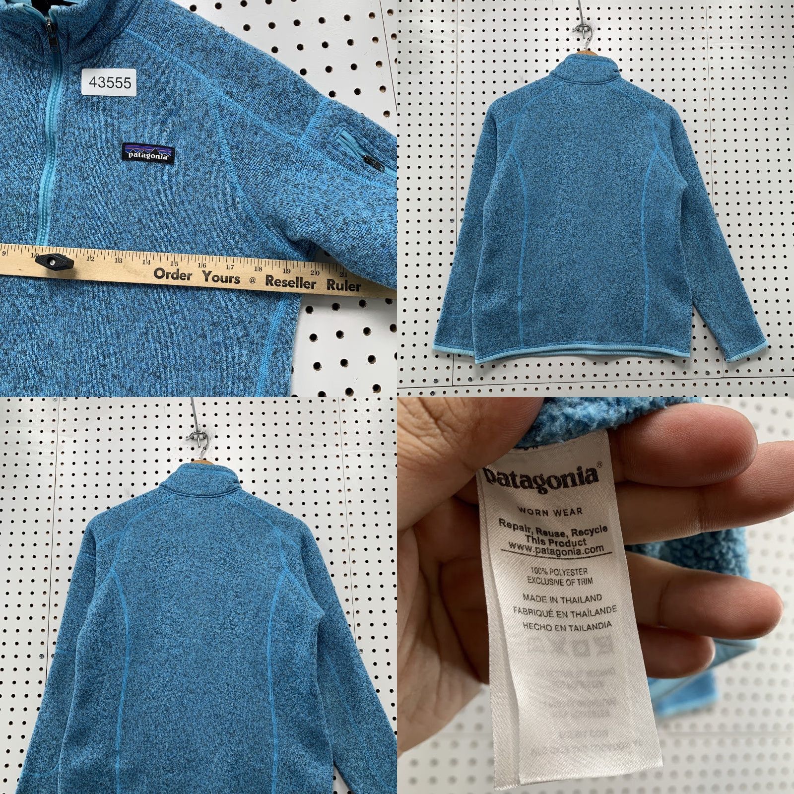Patagonia Patagonia Better Sweater 1/4 Zip Pullover Womens Medium Blue Casual Shirt Size M / US 6-8 / IT 42-44 - 8 Thumbnail