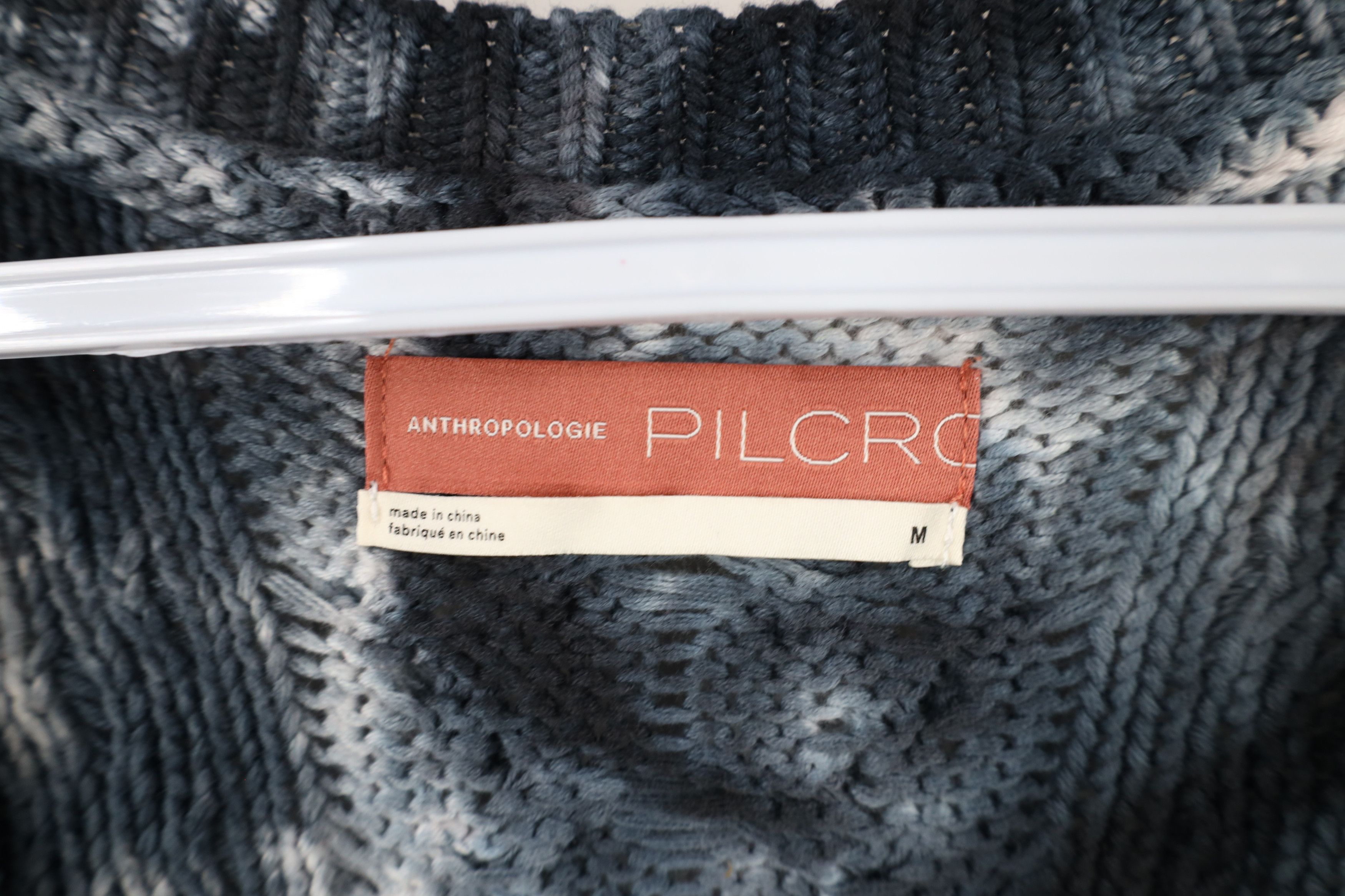 Anthropologie × Vintage Anthropologie Pilcro Chunky Cable Knit Fisherman Sweater Size M / US 6-8 / IT 42-44 - 7 Thumbnail