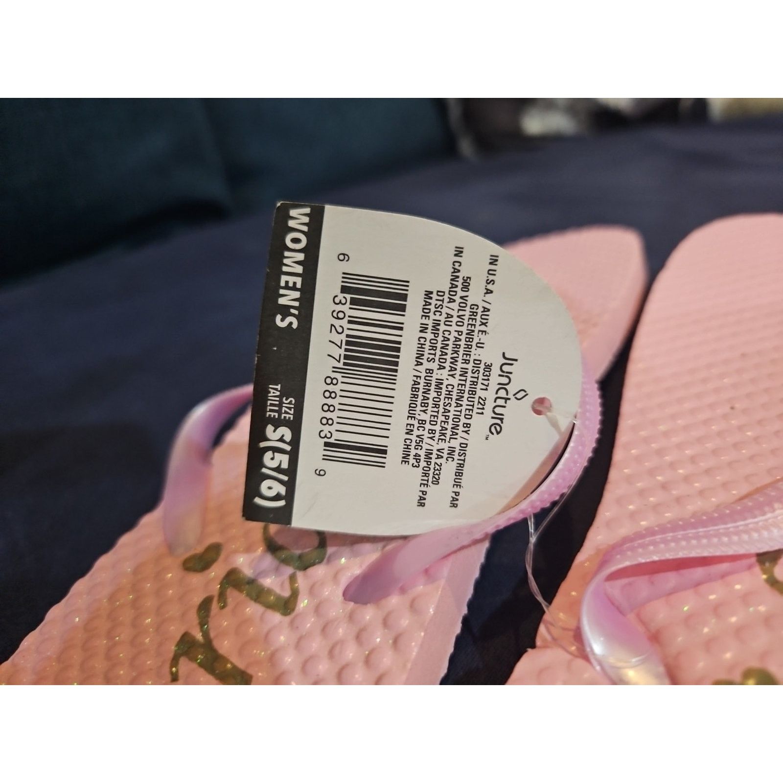 Other Bridesmaid Gold Glitter Flip Flops Size 5/6 New Size US 7 / IT 37 - 4 Thumbnail