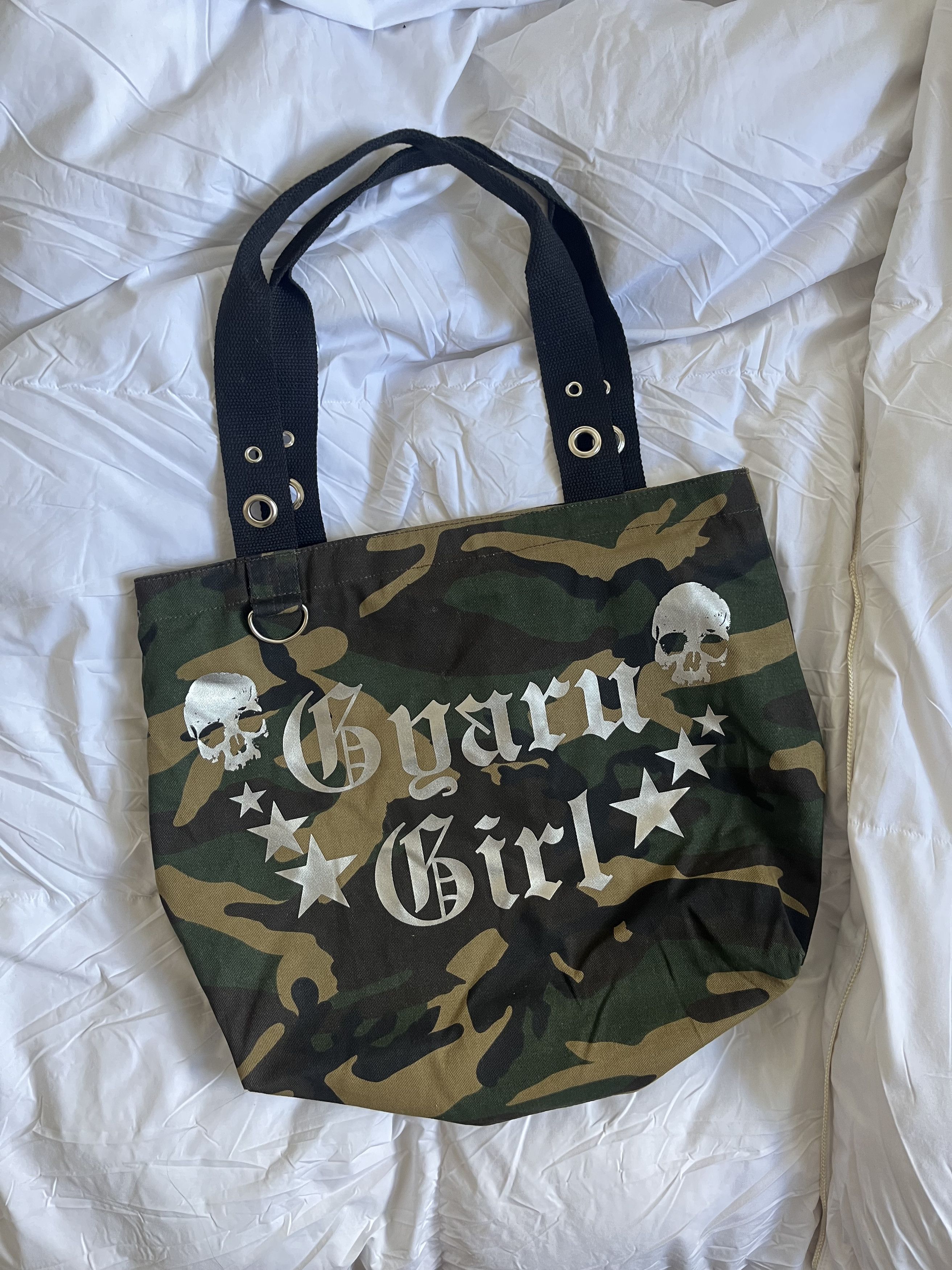 Gyaru Girl angel babe Camo tote
