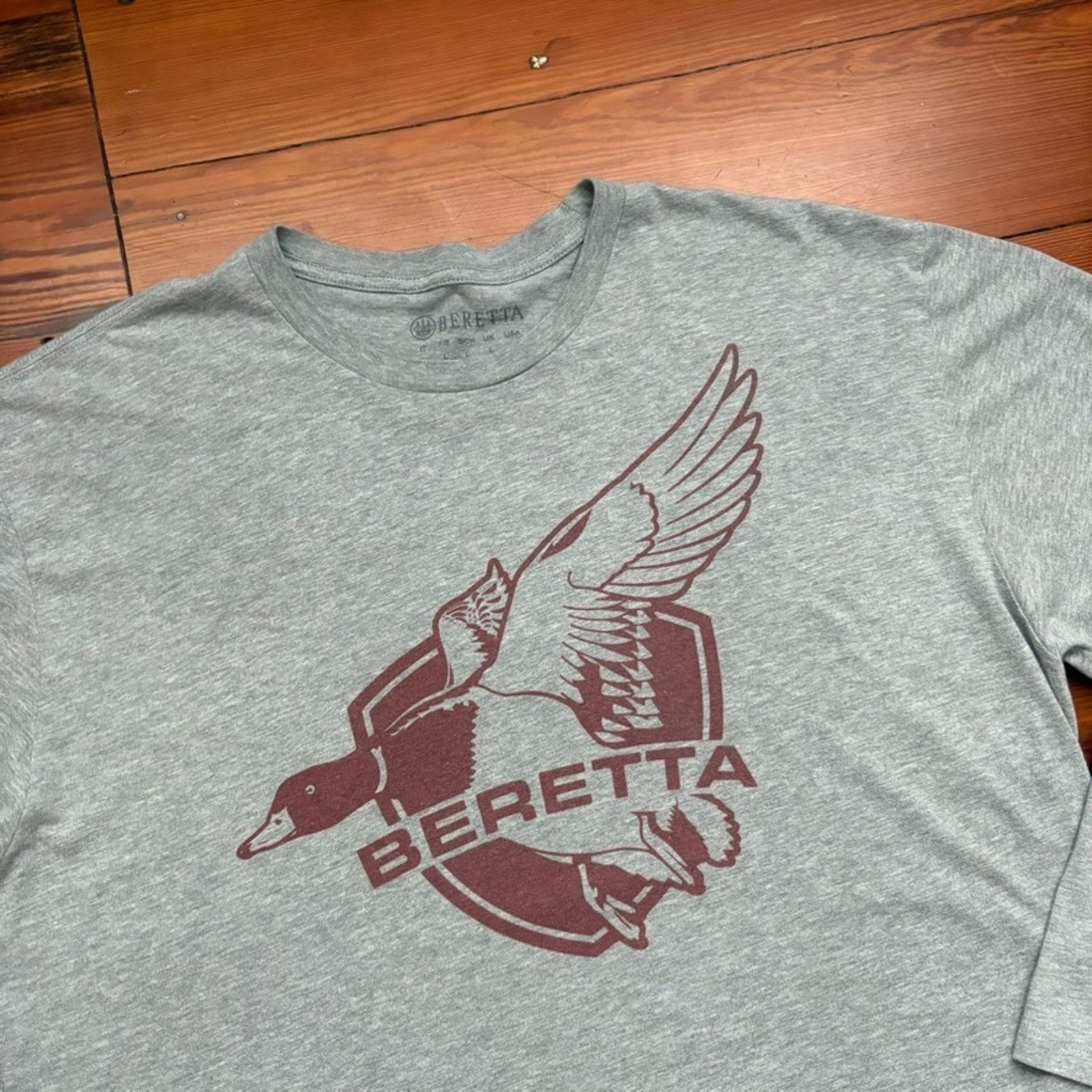 Beretta Beretta Firearms Mallard T-Shirt Men's Size XL Gray Size US XL / EU 56 / 4 - 2 Thumbnail