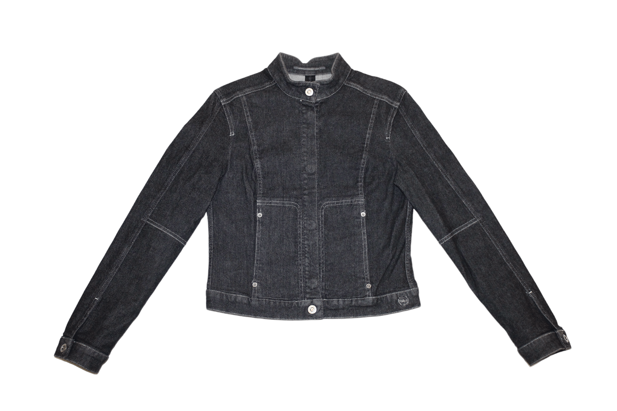 STRENESSE Strenesse Gabriele Strehle Snap Button Raw Denim Jacket Size M / US 6-8 / IT 42-44 - 2 Thumbnail