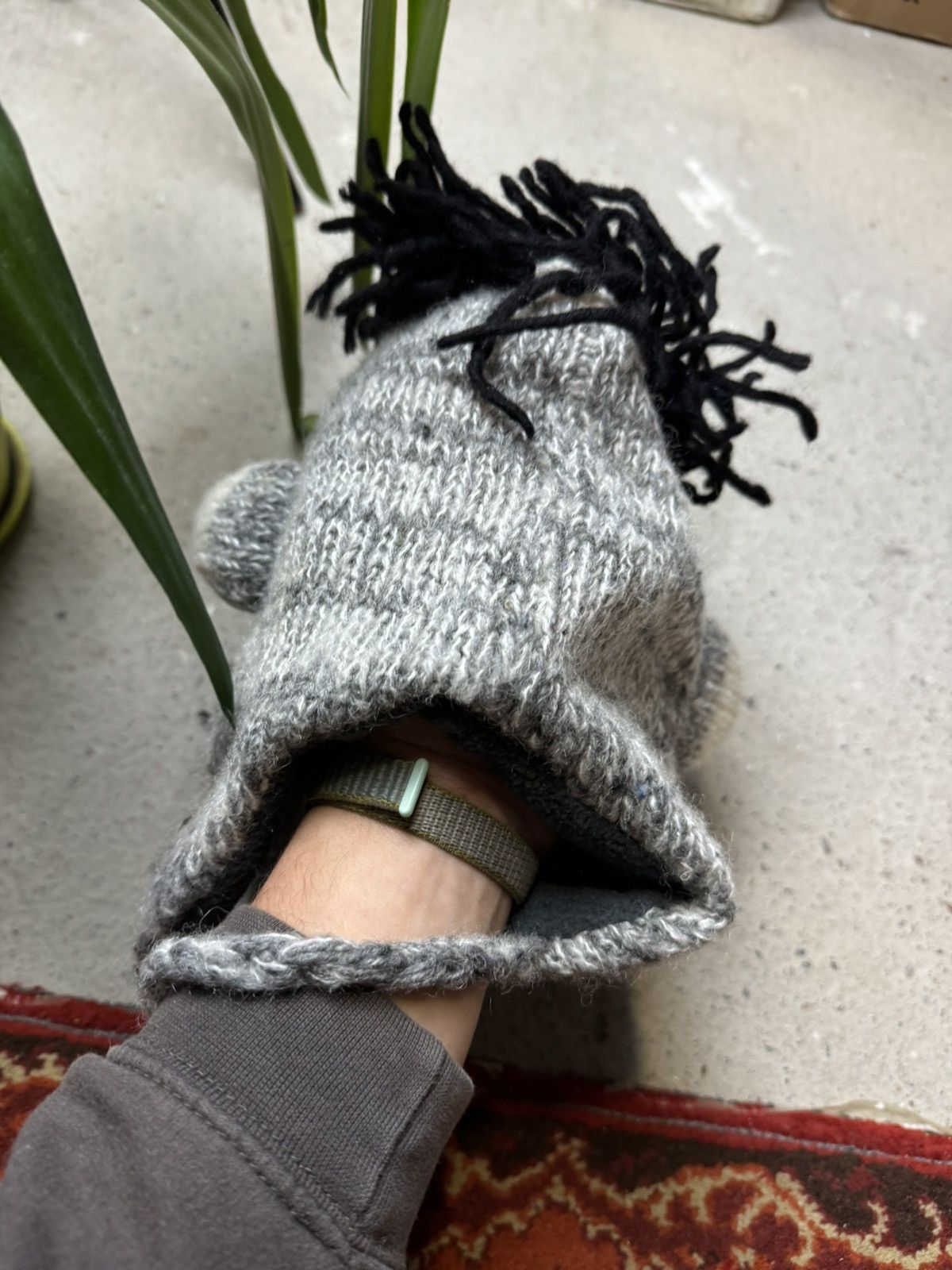 Japanese Brand × Vintage Vintage Y2K Monkey Face Avntgarde Wool Ushanka Crazy Opium Size ONE SIZE - 5 Thumbnail