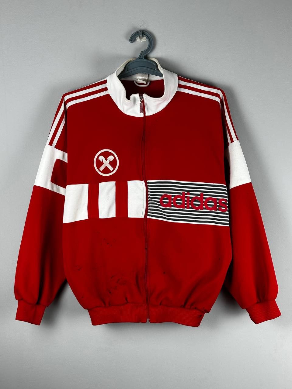 Adidas Vintage 80s Adidas Track Jacket Striped Y2K Size US L / EU 52-54 / 3 - 2 Thumbnail