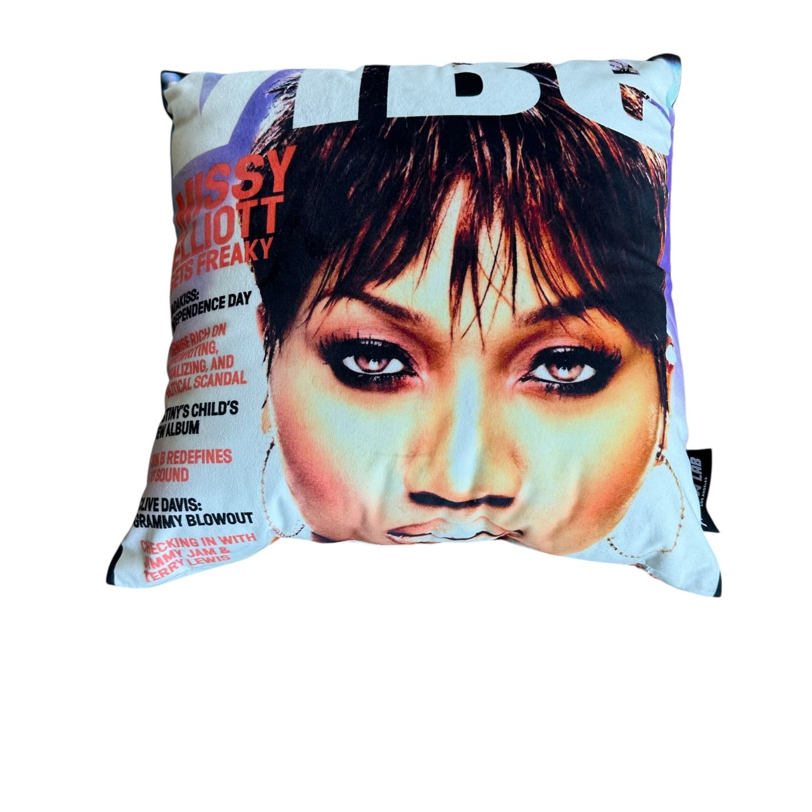 Rap Tees PillowLab Missy Elliot Vibe Cover Magazine Pillow Size ONE SIZE - 2 Thumbnail