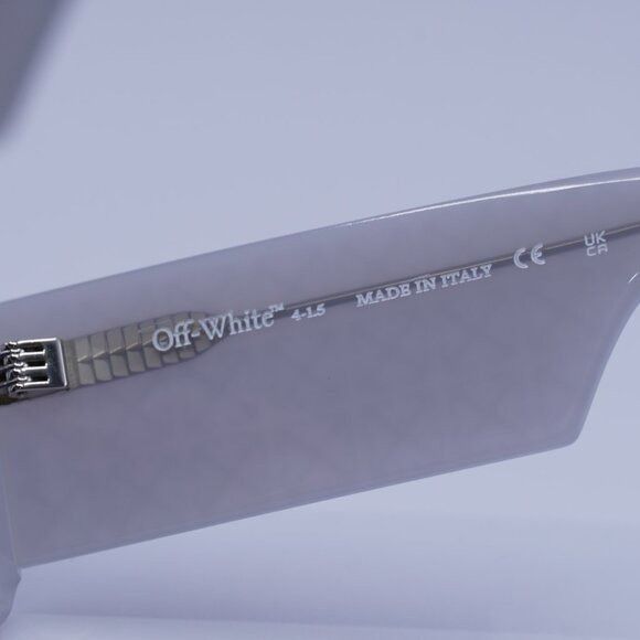 Off-White Off-White OERI140 TROY 0945 Sunglasses Grey Rectangle Frame Size ONE SIZE - 6 Thumbnail