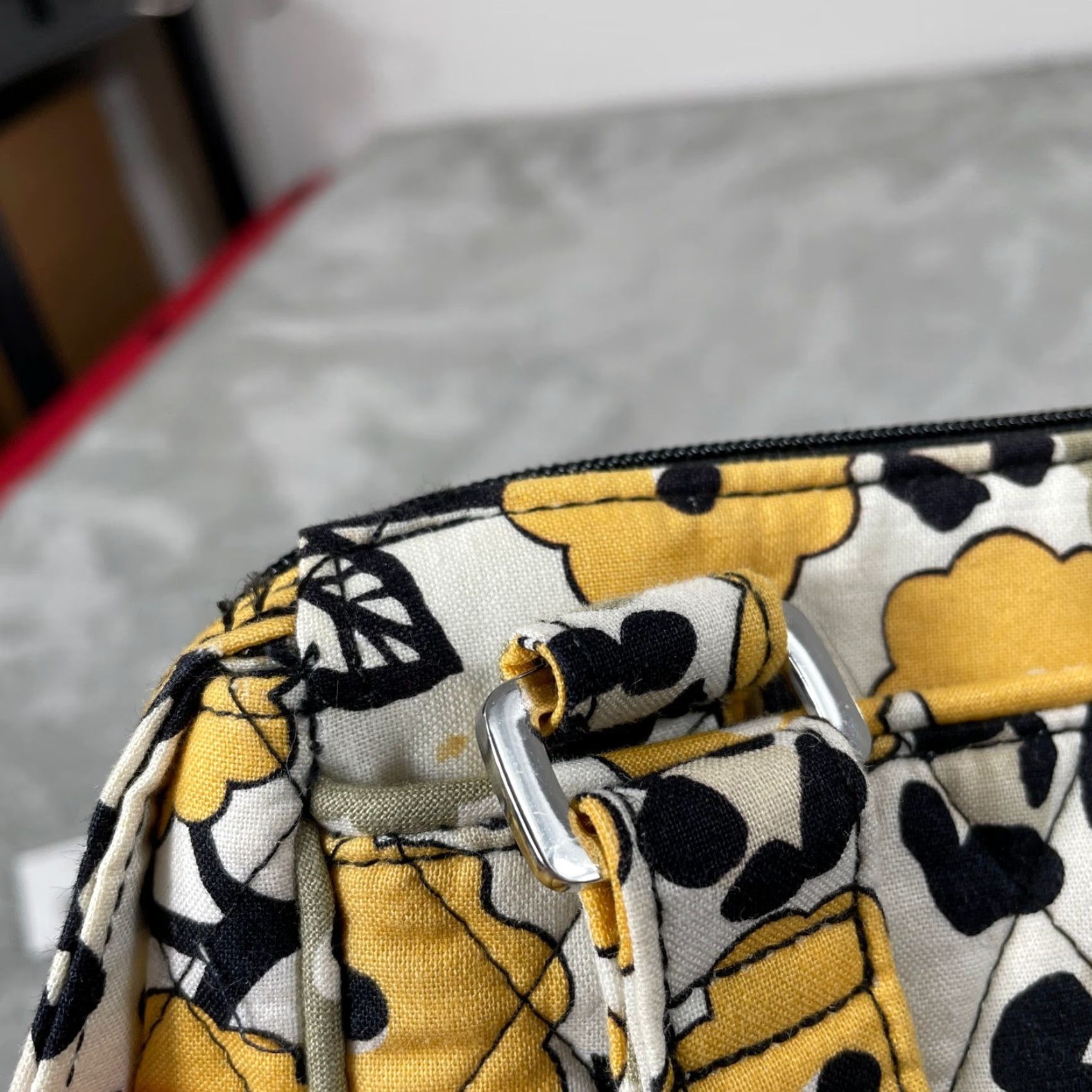 Vera Bradley Vera Bradley Tablet Hipster Bag Womens Yellow Floral Leopard Print Crossbody New Size ONE SIZE - 5 Thumbnail
