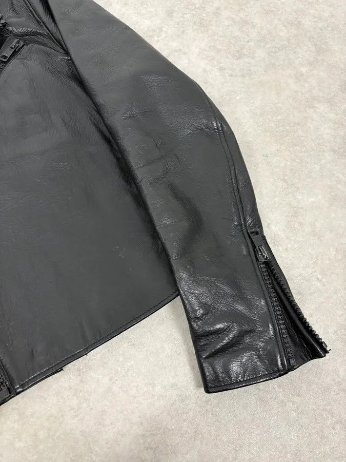 Acne Studios SS2014 Acne Studios Black Leather Asymmetrical Biker Jacket Size US S / EU 44-46 / 1 - 8 Thumbnail
