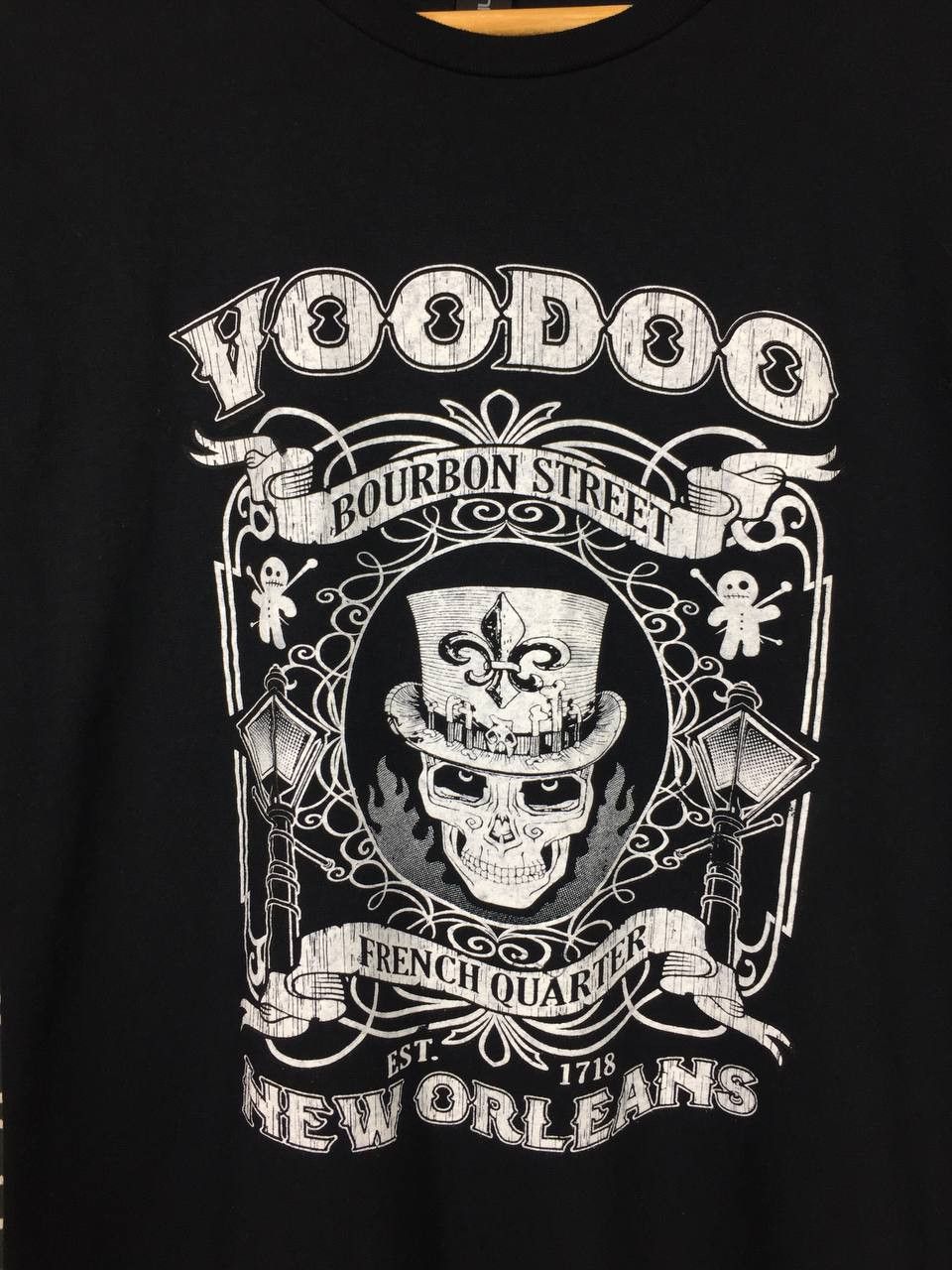 Vintage Voodoo New Orleans Bourbon Street Skull Graphic Tee Size US XXL / EU 58 / 5 - 3 Thumbnail