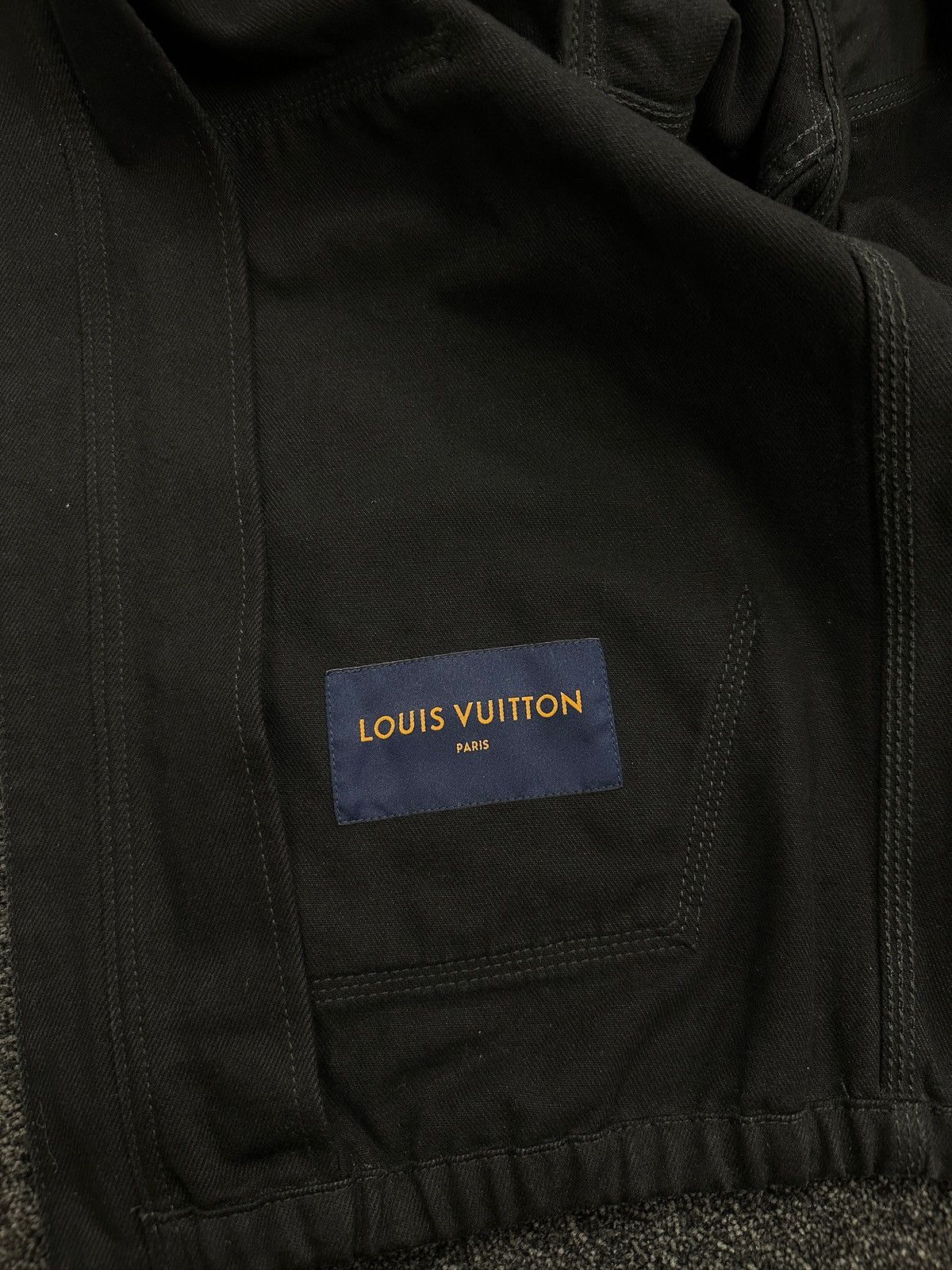 Louis Vuitton Louis Vuitton Denim Monogram Hooded Carpenter Jacket Black Size US S / EU 44-46 / 1 - 7 Thumbnail