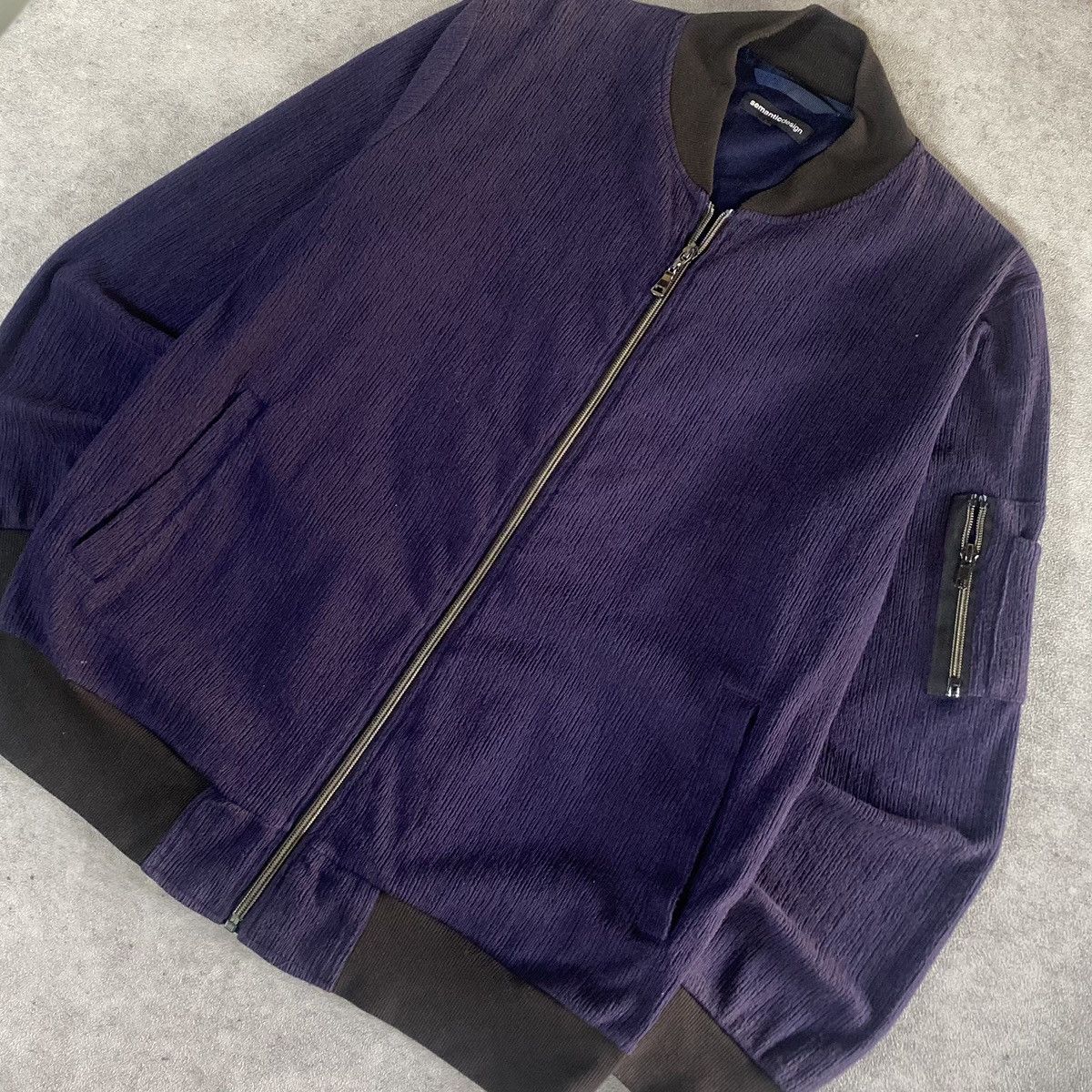 semanticdesign Semantic Design knit bomber navy Size US M / EU 48-50 / 2 - 3 Thumbnail