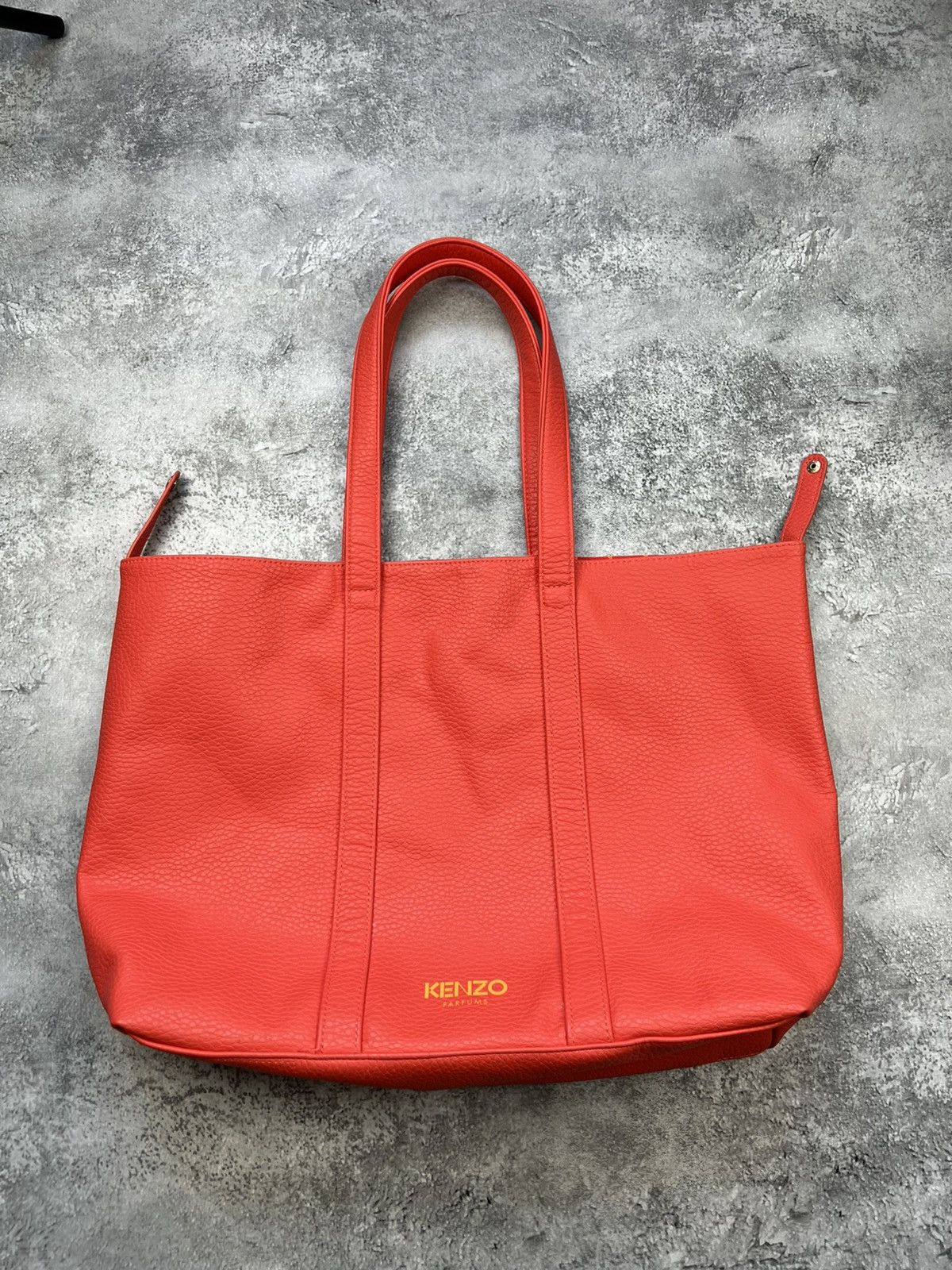 Kenzo Kenzo Parfums Orange Leather Bag Size ONE SIZE - 1 Thumbnail