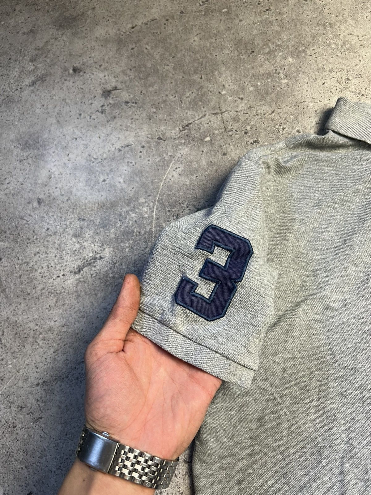 Polo Ralph Lauren Vintage Polo Ralph Lauren Black Polo Number 3 cheef keef Size US XL / EU 56 / 4 - 3 Thumbnail