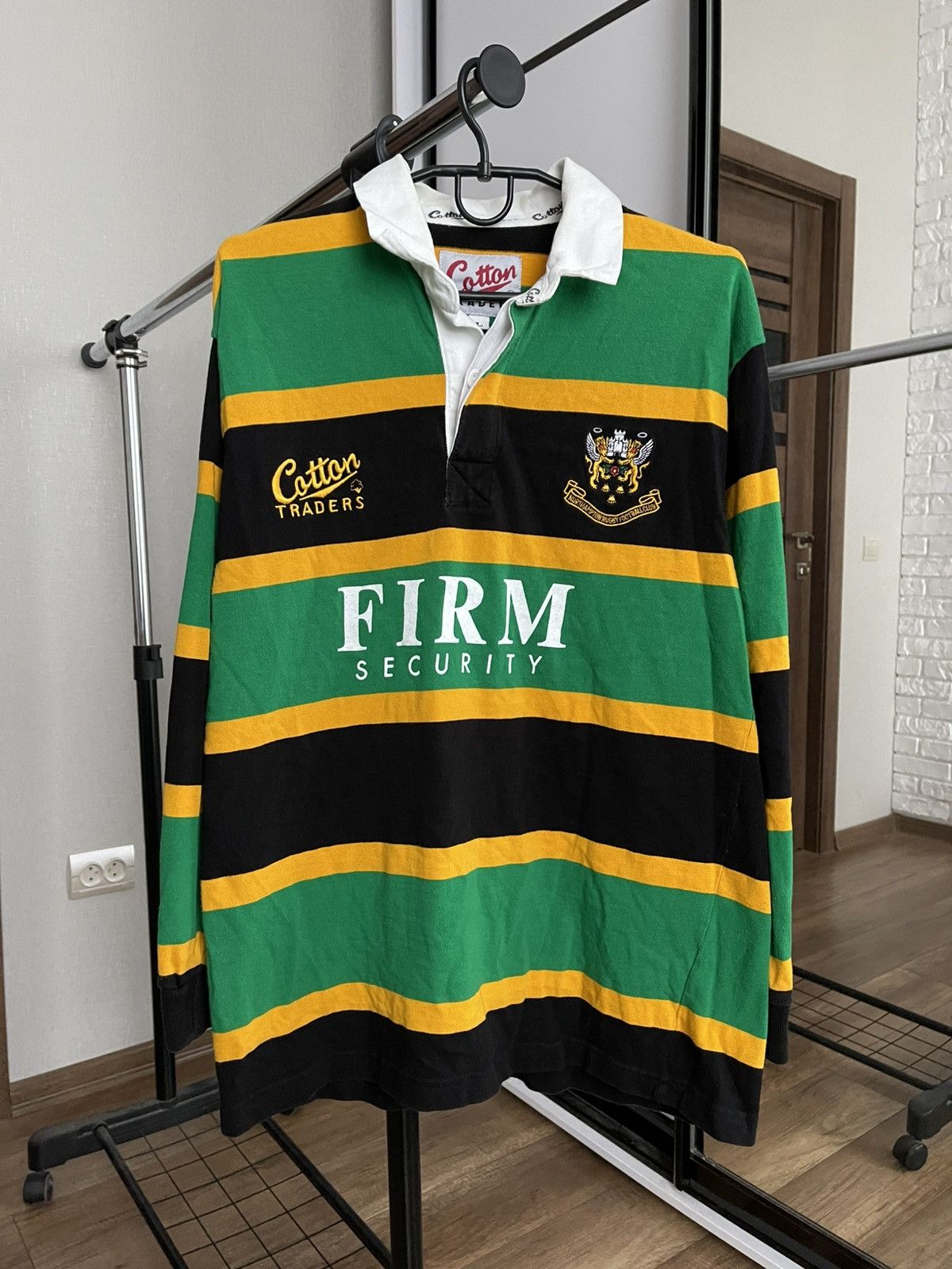 Cotton Traders 1996/1997 Northampton Rugby Vintage Sweatshirt Pullover Size US L / EU 52-54 / 3 - 3 Thumbnail