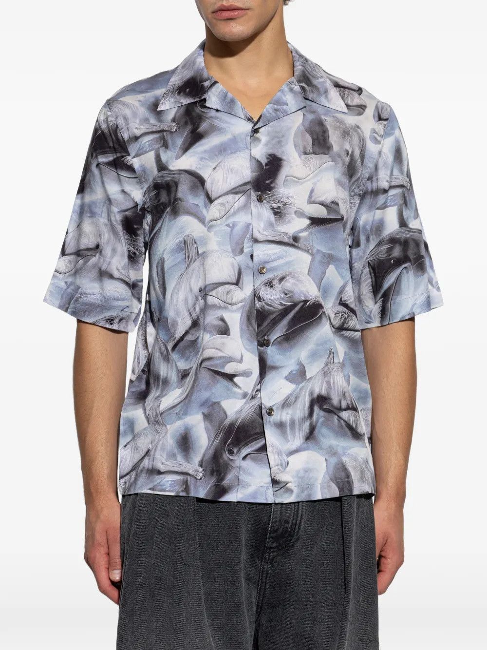 Other Dolphin Print Short Sleeve Shirt Size US S / EU 44-46 / 1 - 3 Thumbnail