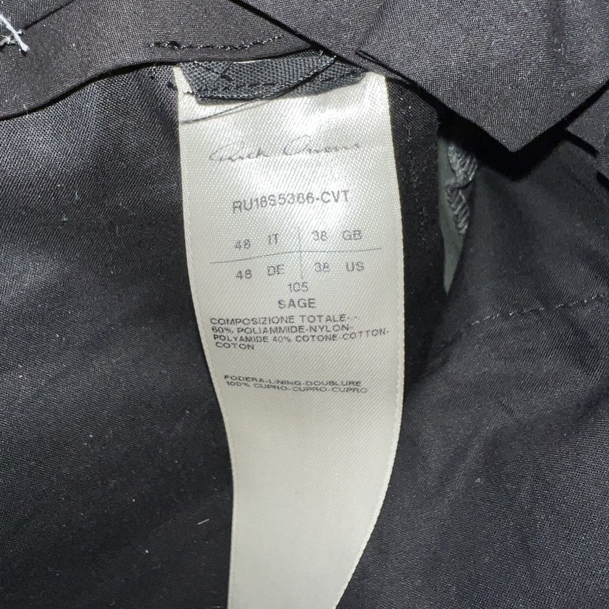 Rick Owens Rick Owens SS18 “Dirt” Sage Soul Train Nylon Trousers Size US 31 - 7 Thumbnail