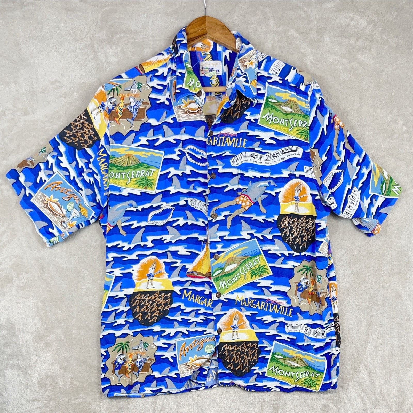 Reyn Spooner Reyn Spooner X Jimmy Buffet Shark Bait Hawaiian Shirt Large Size US L / EU 52-54 / 3 - 1 Thumbnail