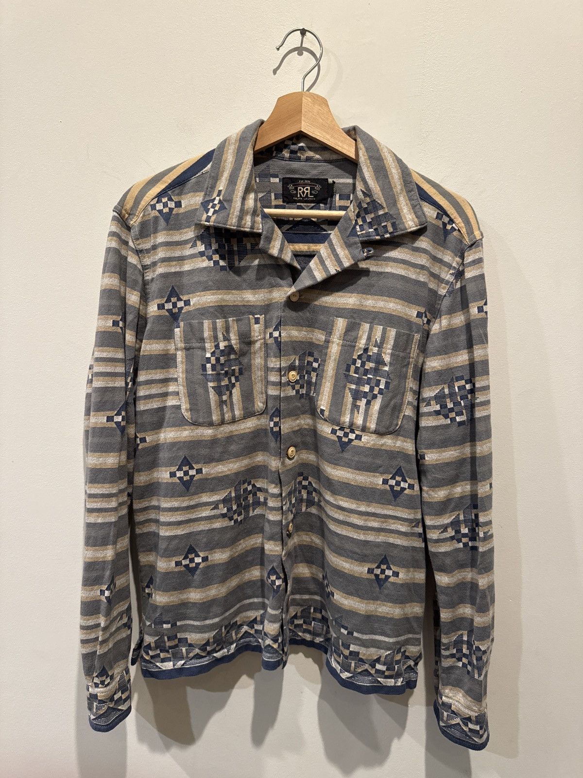 RRL Ralph Lauren RRL southwestern pattern shirt Size US S / EU 44-46 / 1 - 1 Thumbnail