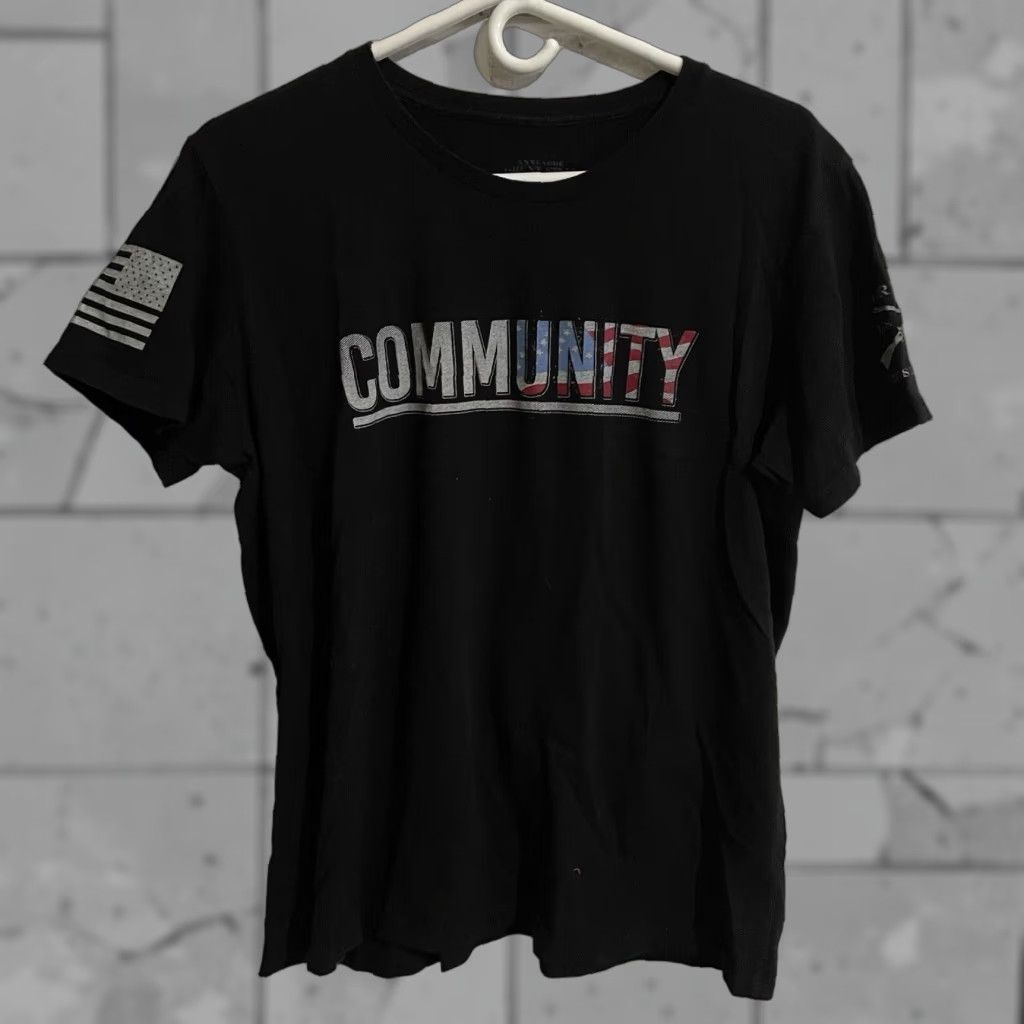 Vintage VINTAGE Grunt Style Graphic Tee 100% Cotton Womens 3XL Black Community Black T-Shirt Womens Size XXL / US 16-18 / IT 52-54 - 1 Thumbnail