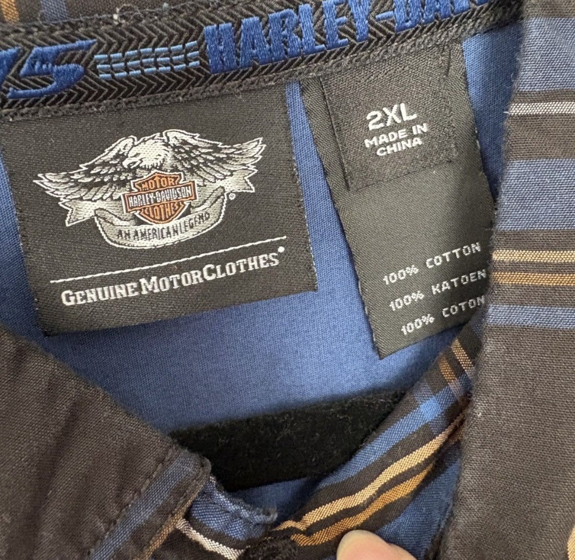 Harley Davidson 115th Anniversary Harley Davidson Plaid S/S Button Up Shirt Size US XXL / EU 58 / 5 - 3 Thumbnail