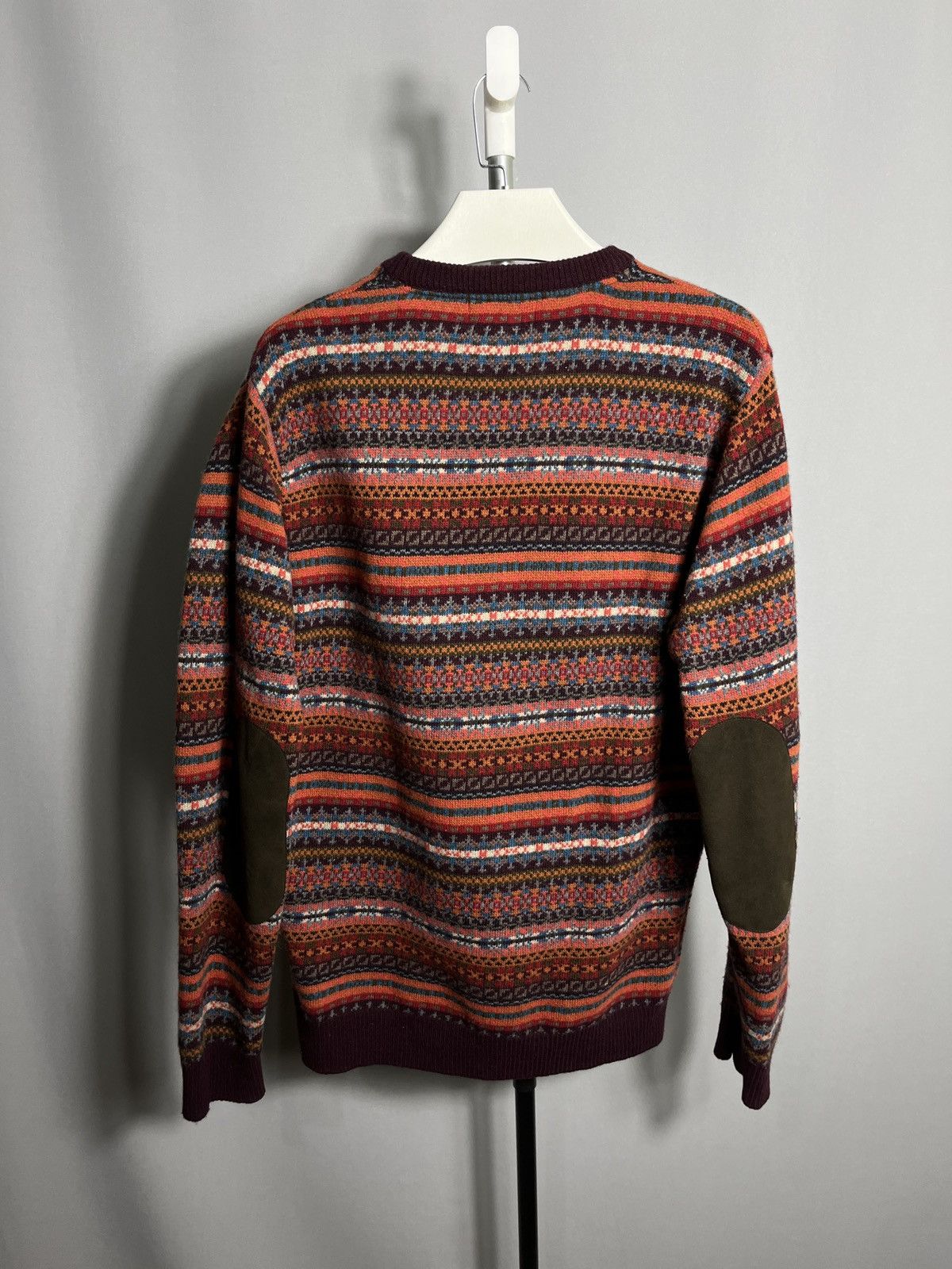 Barbour Men’s Barbour Martingale Crewneck Wool Sweater Knit Orange Size US L / EU 52-54 / 3 - 9 Thumbnail