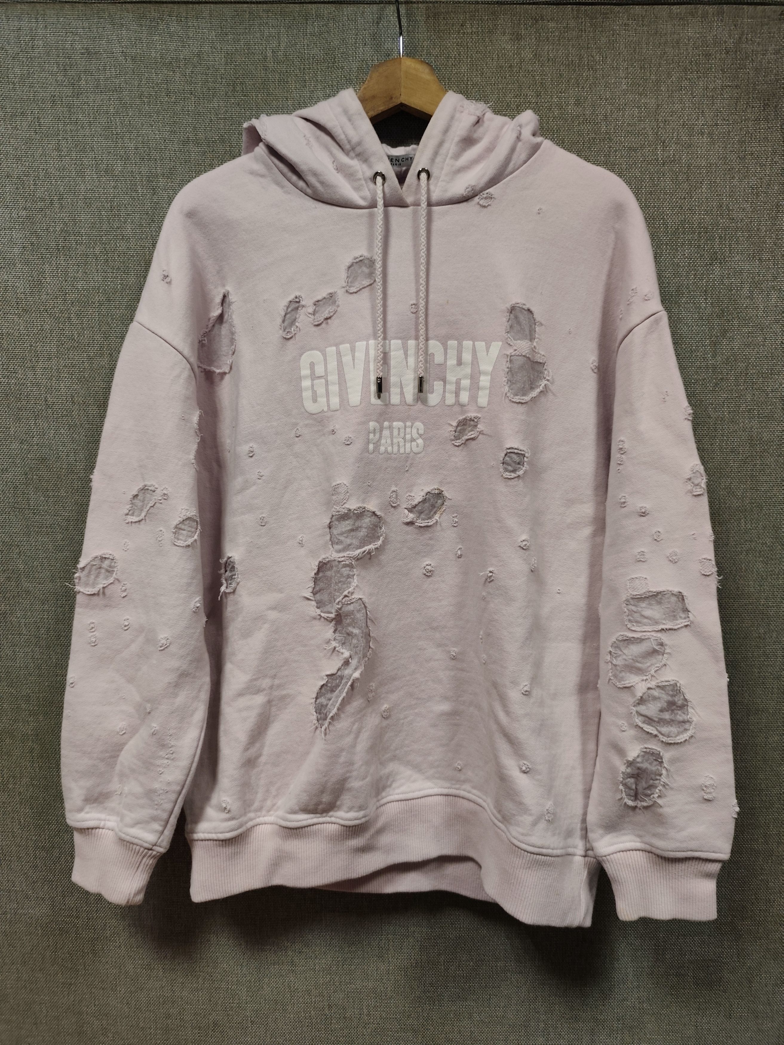 Givenchy Givenchy Distressed Hoodie Size US S / EU 44-46 / 1 - 1 Thumbnail