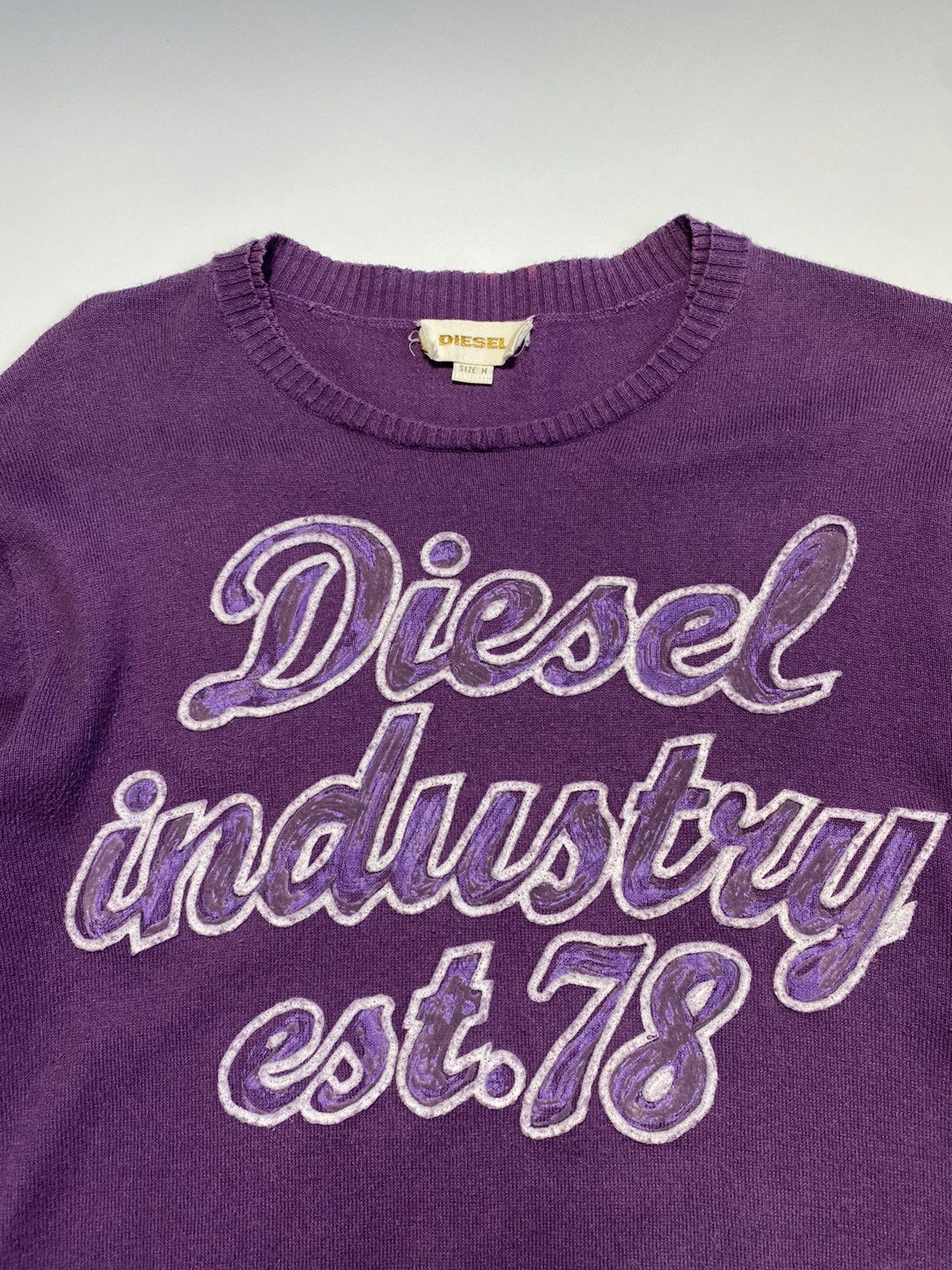Diesel × Vintage Vintage Diesel big logo long sleeve jumper sweatshirt Size US M / EU 48-50 / 2 - 5 Thumbnail