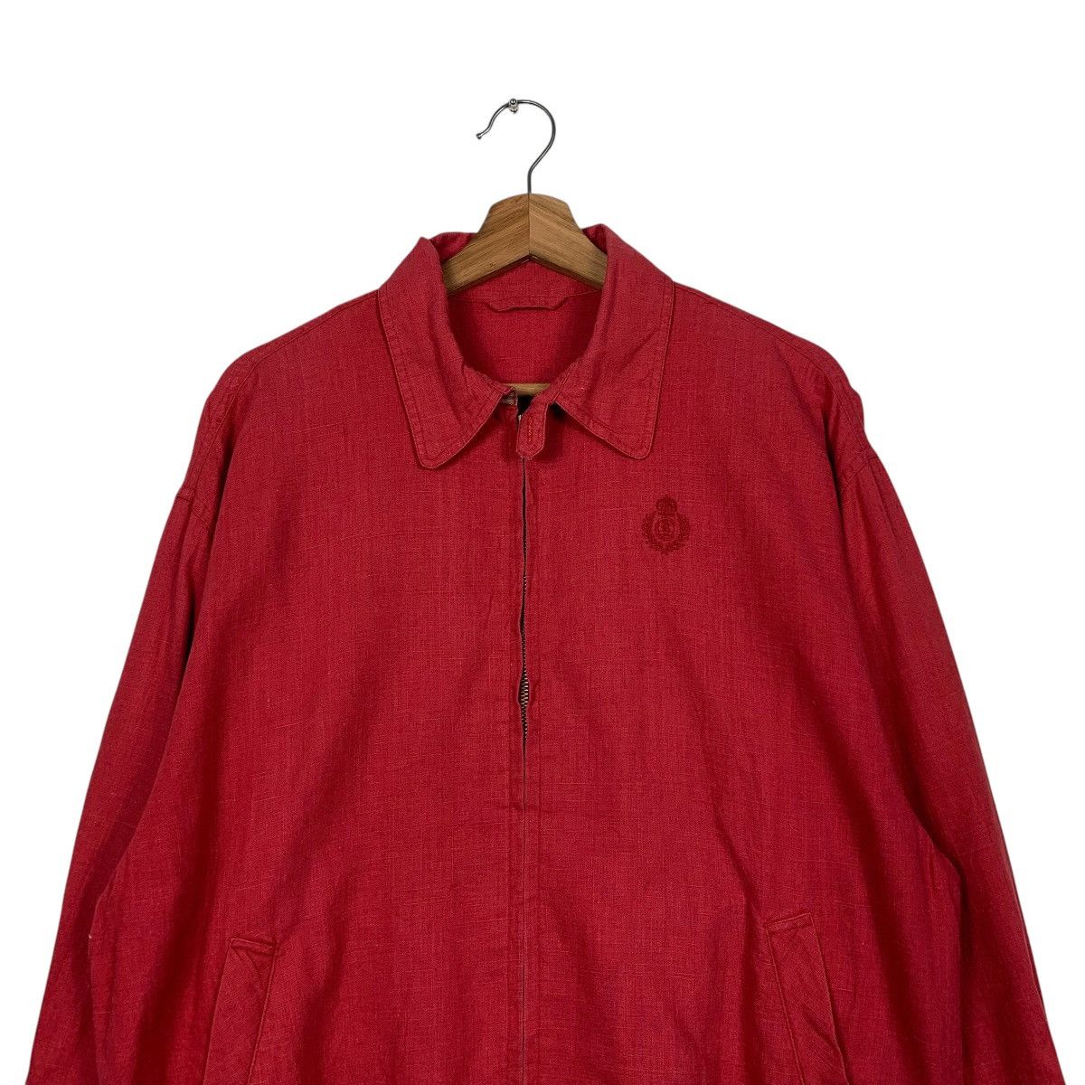 Chaps Ralph Lauren Vintage Chaps Ralph Lauren Red Bomber Jacket Size US M / EU 48-50 / 2 - 2 Thumbnail