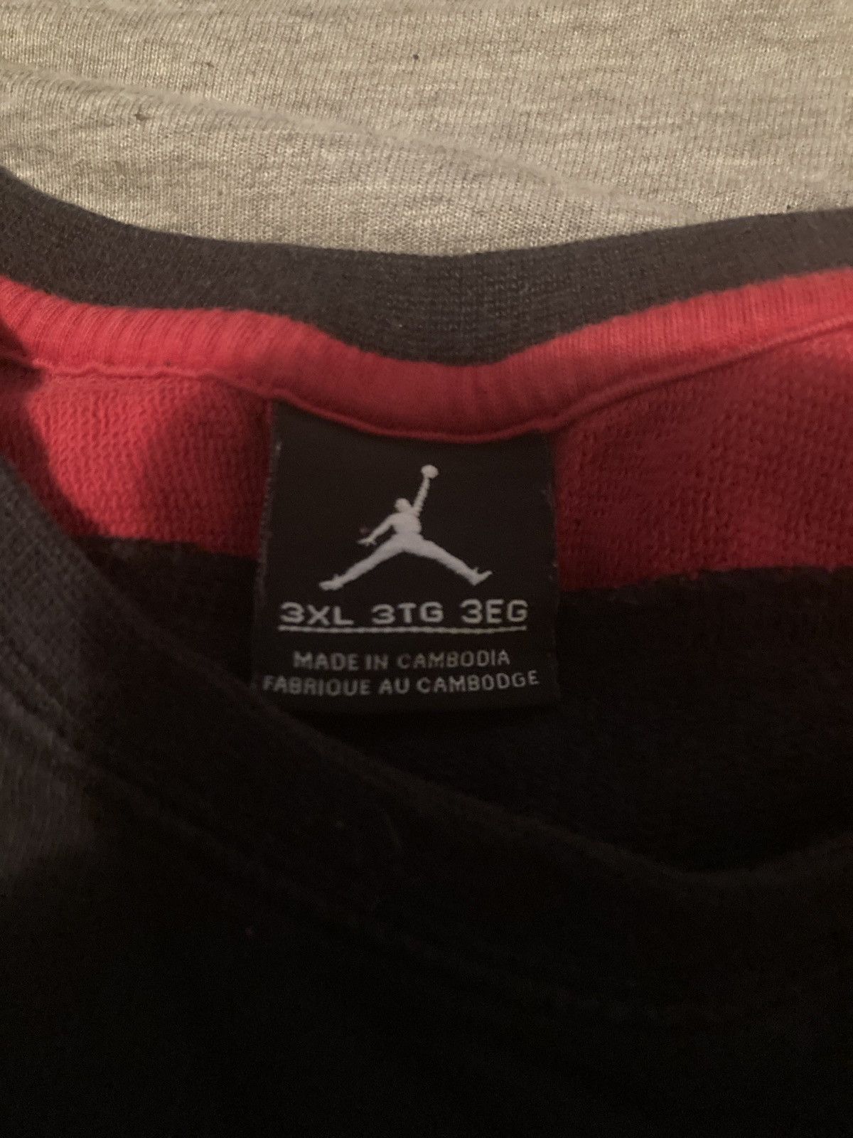 Jordan Brand × Nike JORDAN 3/4 SLEEVE TEE Size US XXL / EU 58 / 5 - 3 Thumbnail