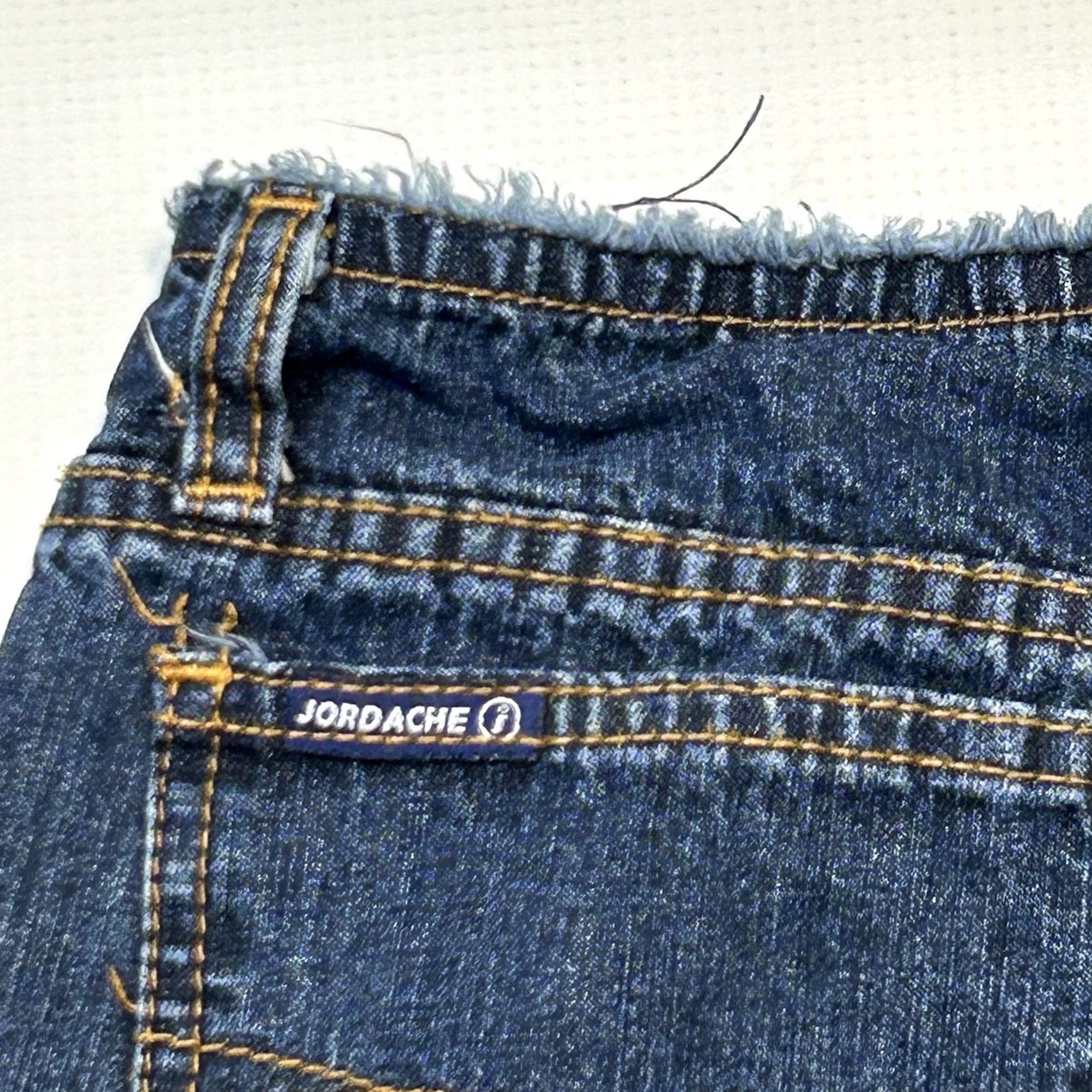Jordache VINTAGE Jordache Jeans Flare Womens 26X30 Denim Dark Wash 80s 90s Retro City Festival Hipster Love Peace Embroidered Logo 5-Pocket Size 26" / US 2 / IT 38 - 5 Thumbnail
