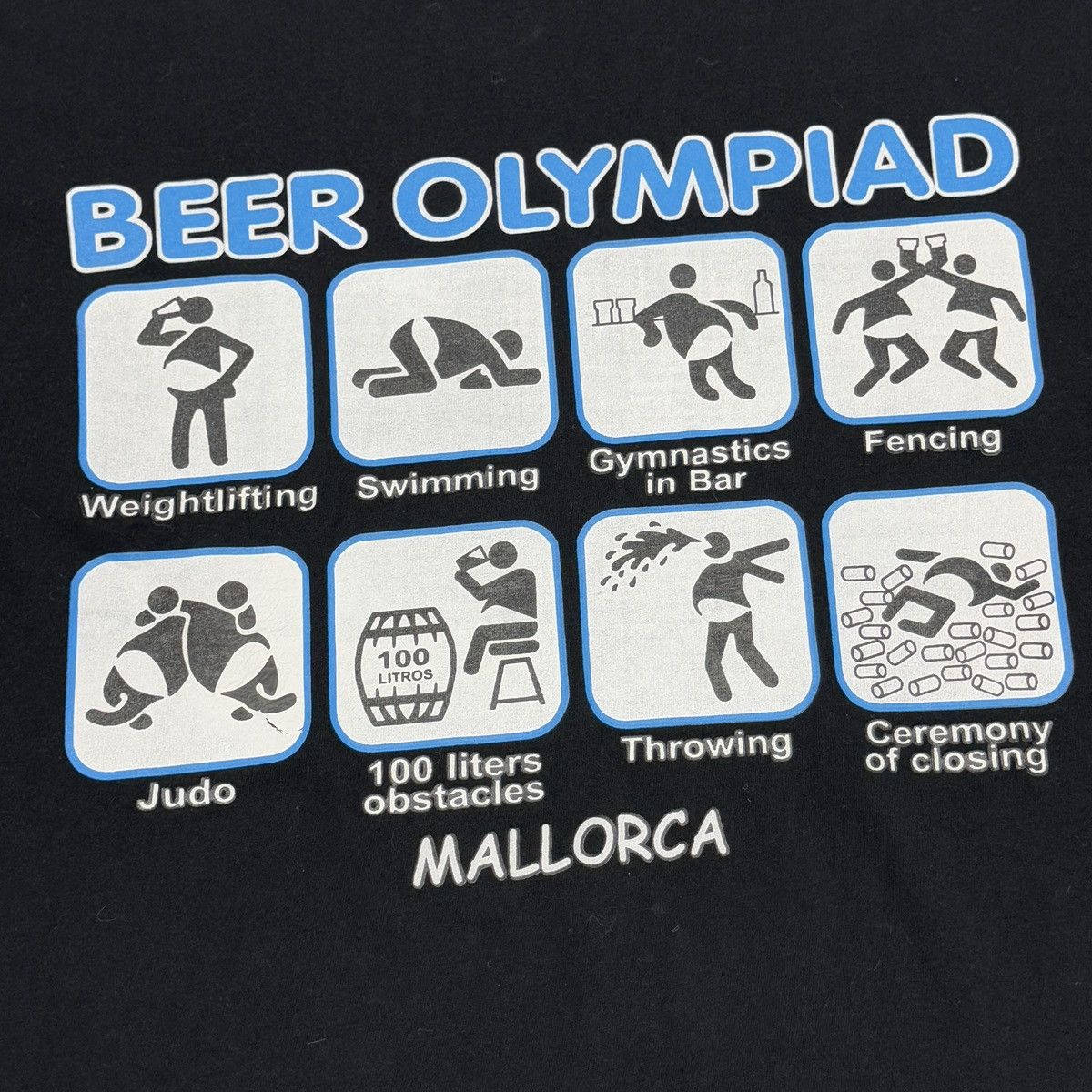 Vintage Vintage Beer Olympiad Mallorca T-Shirt Size XL Size US XL / EU 56 / 4 - 6 Thumbnail
