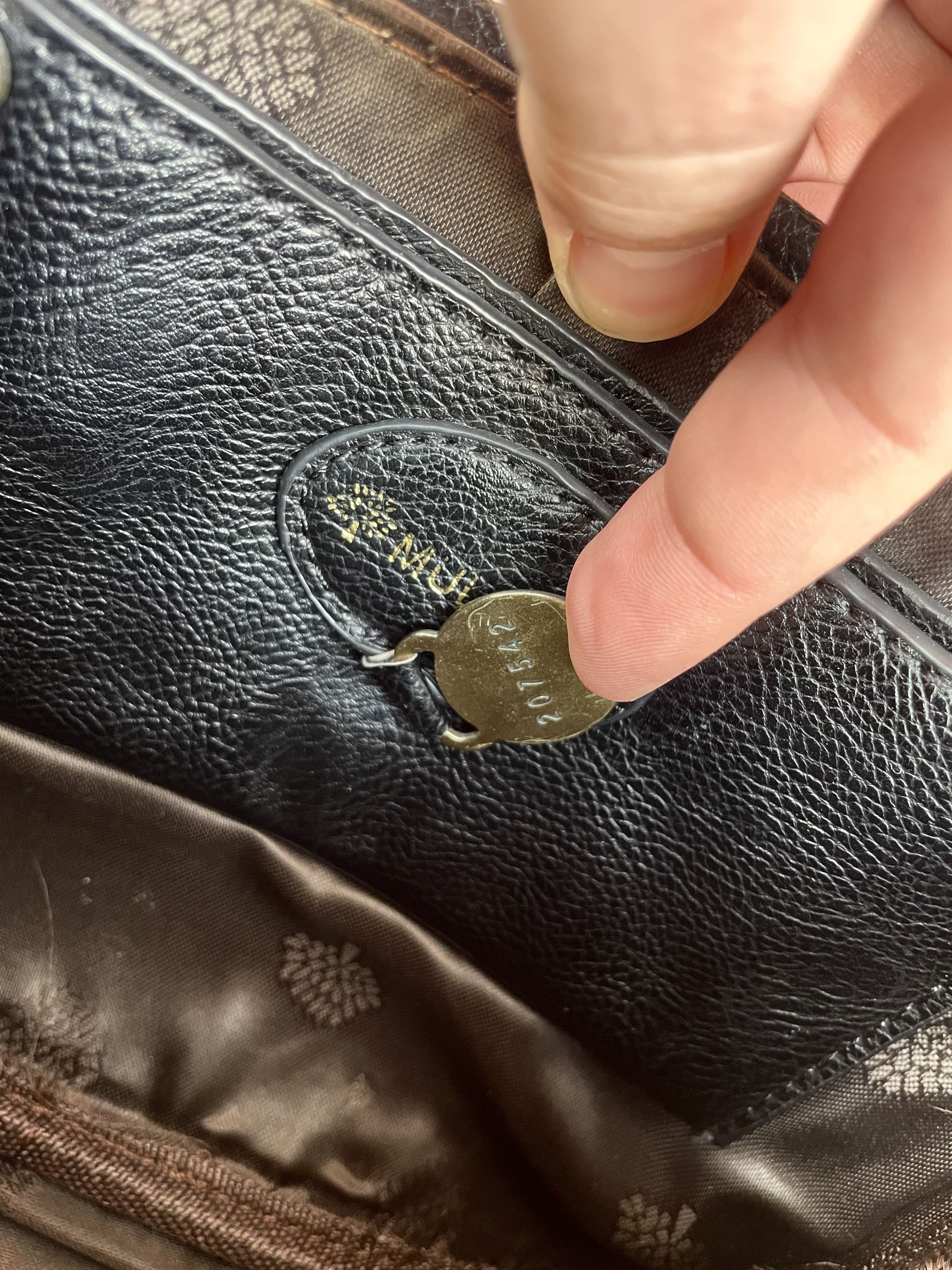 Mulberry Rare✅Mulberry Vintage Black Leather Shoulder Bag Crossbody Size ONE SIZE - 9 Thumbnail